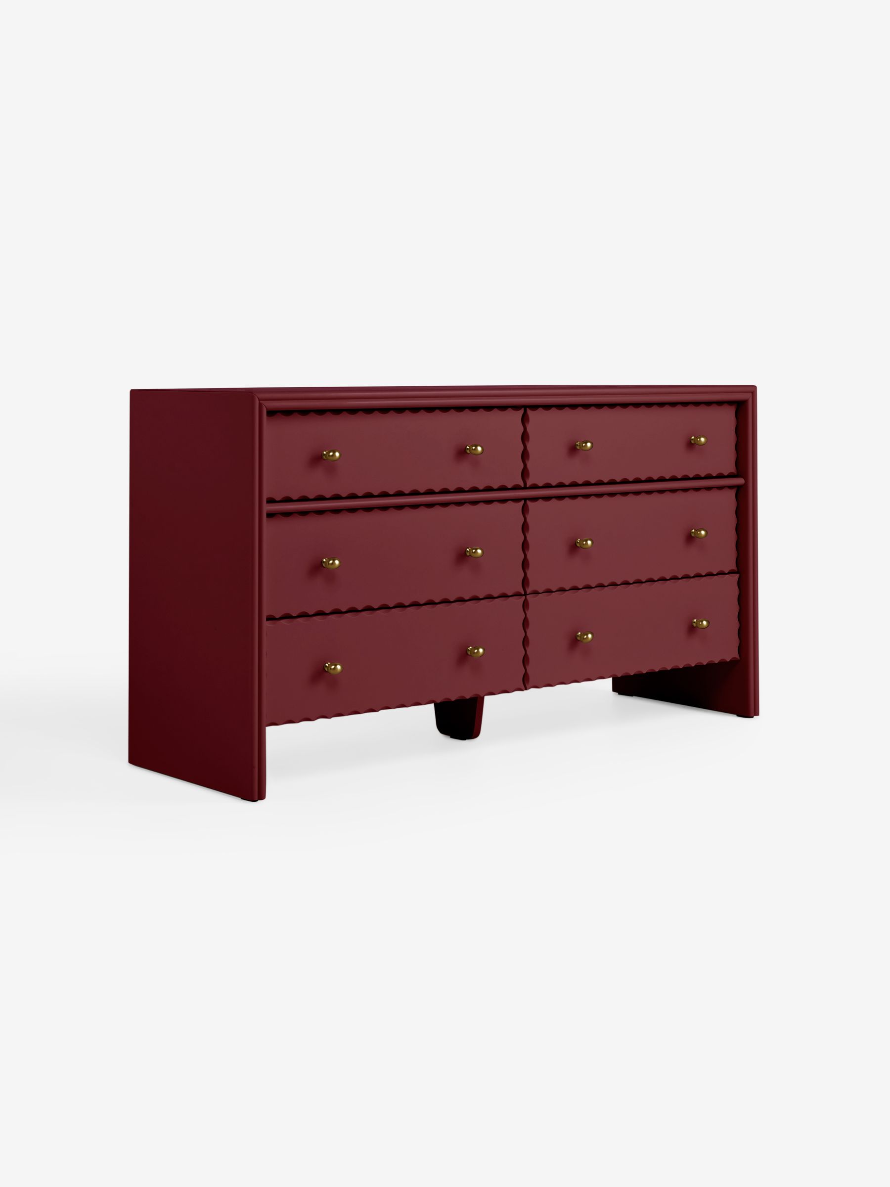Roisin Chest of Drawer in Burgundy Red - Image 6 of 6