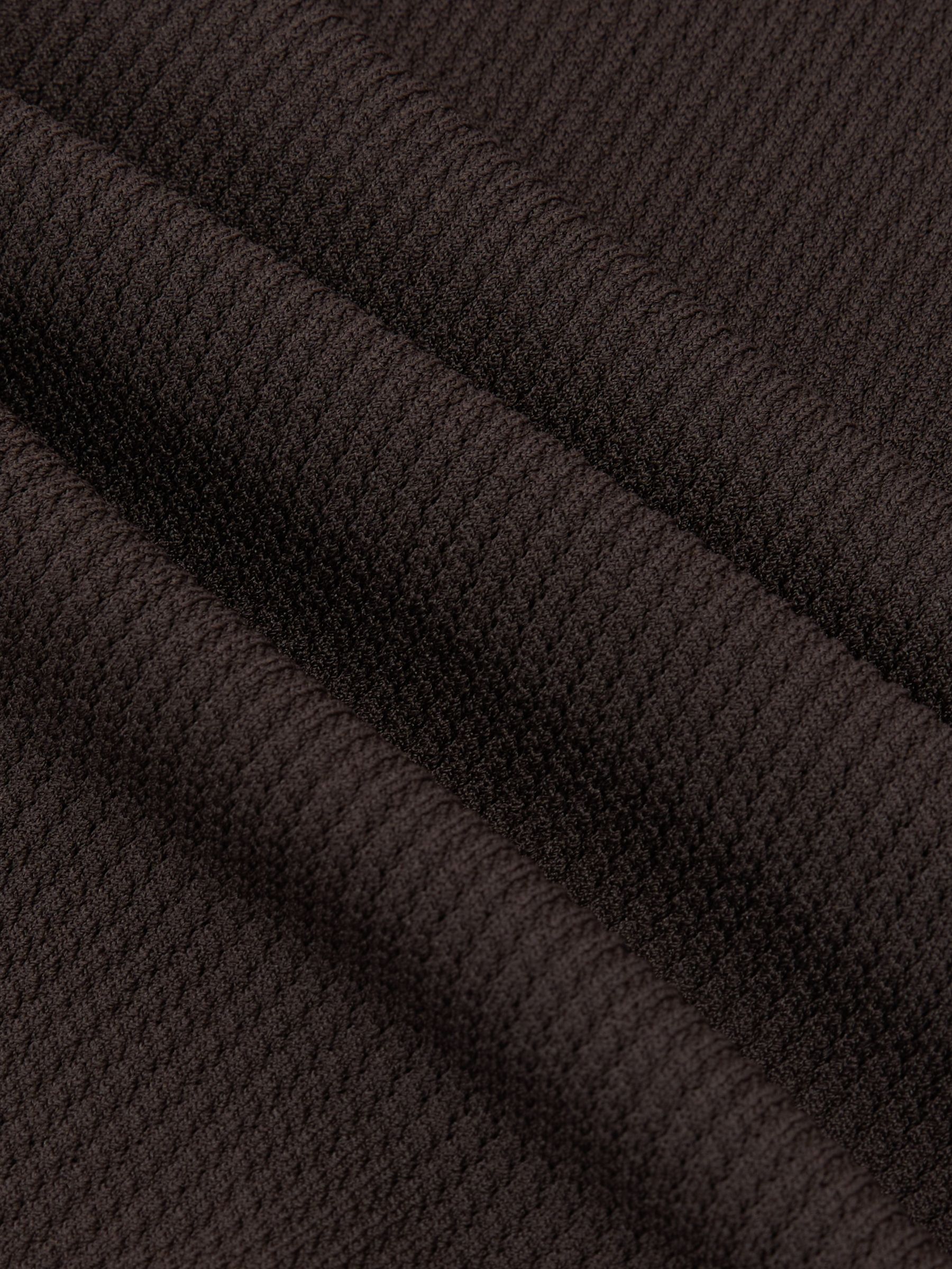 Textured-Knit Round-Neck Vest in Chocolate Brown - image 2
