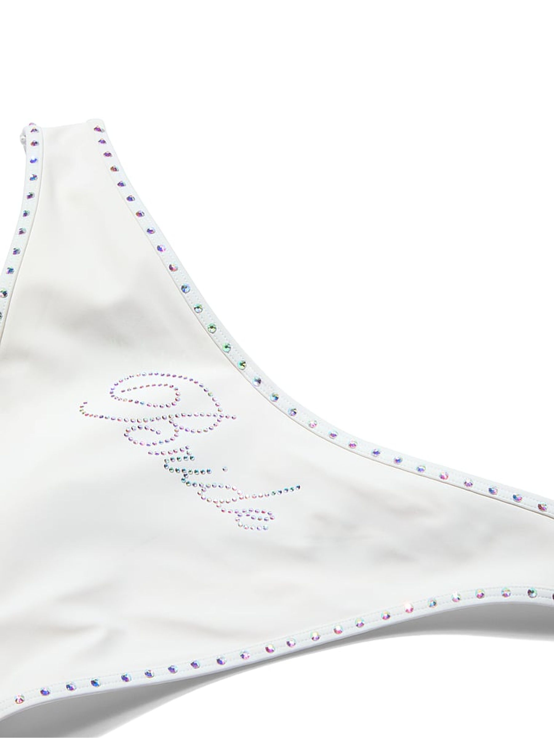 Coconut White Diamanté Brazilian Bridal Bikini Bottom - Image 3 of 3