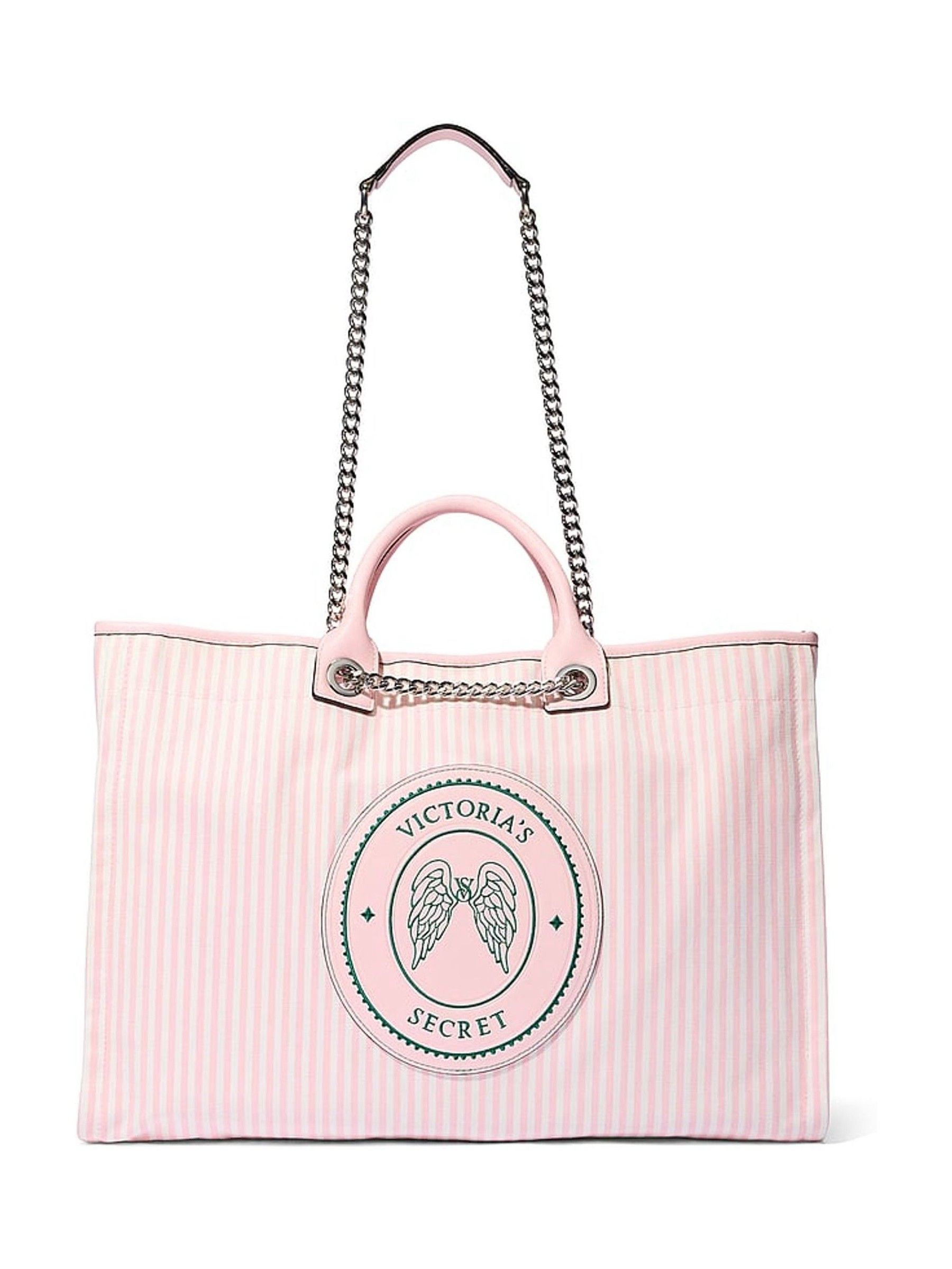 Iconic Stripe Pink Chain Strap Tote Bag - Image 2 of 4