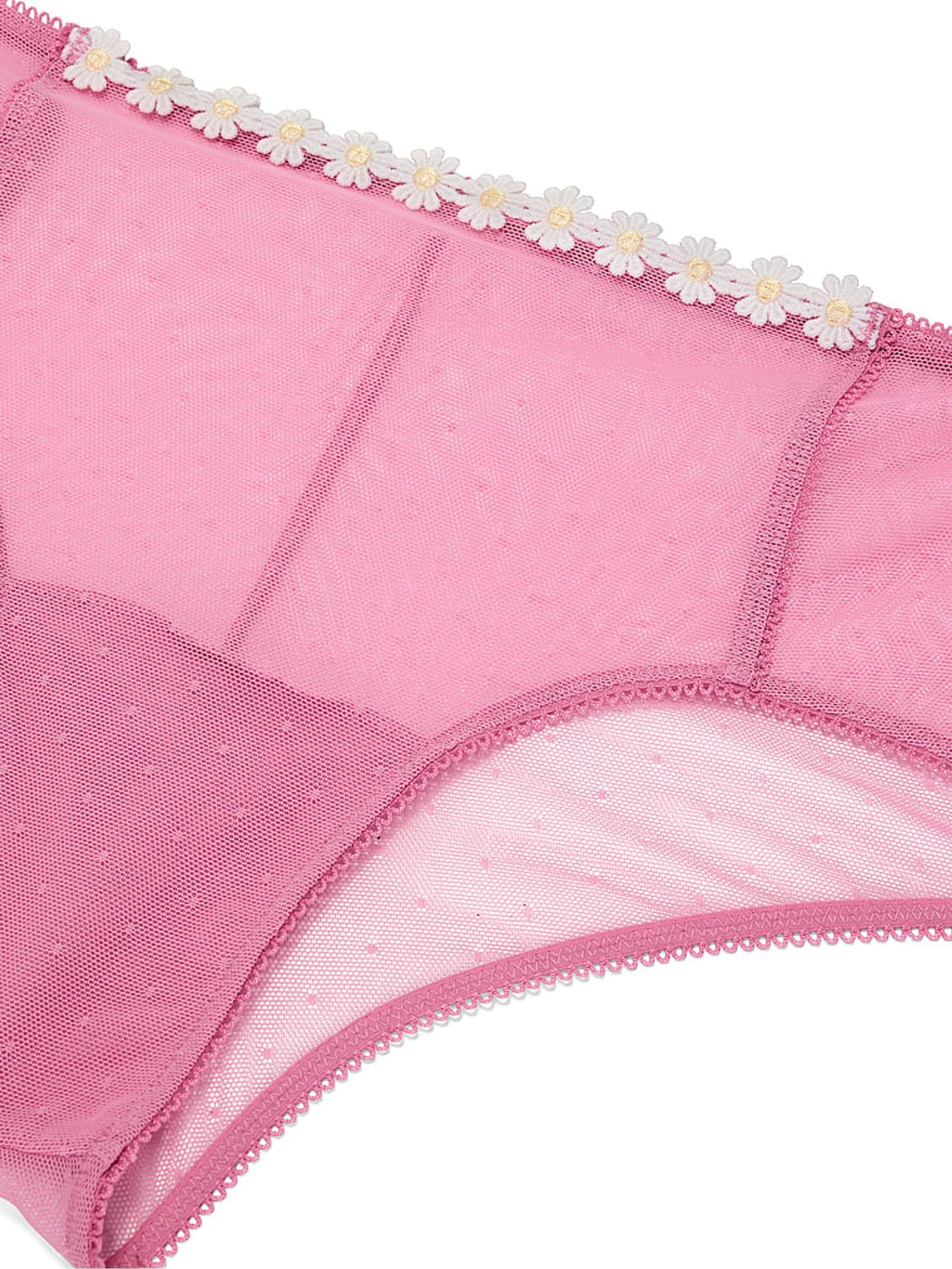 Cashmere Rose Pink Cheeky Daisy Embroidery Knickers - Image 3 of 3