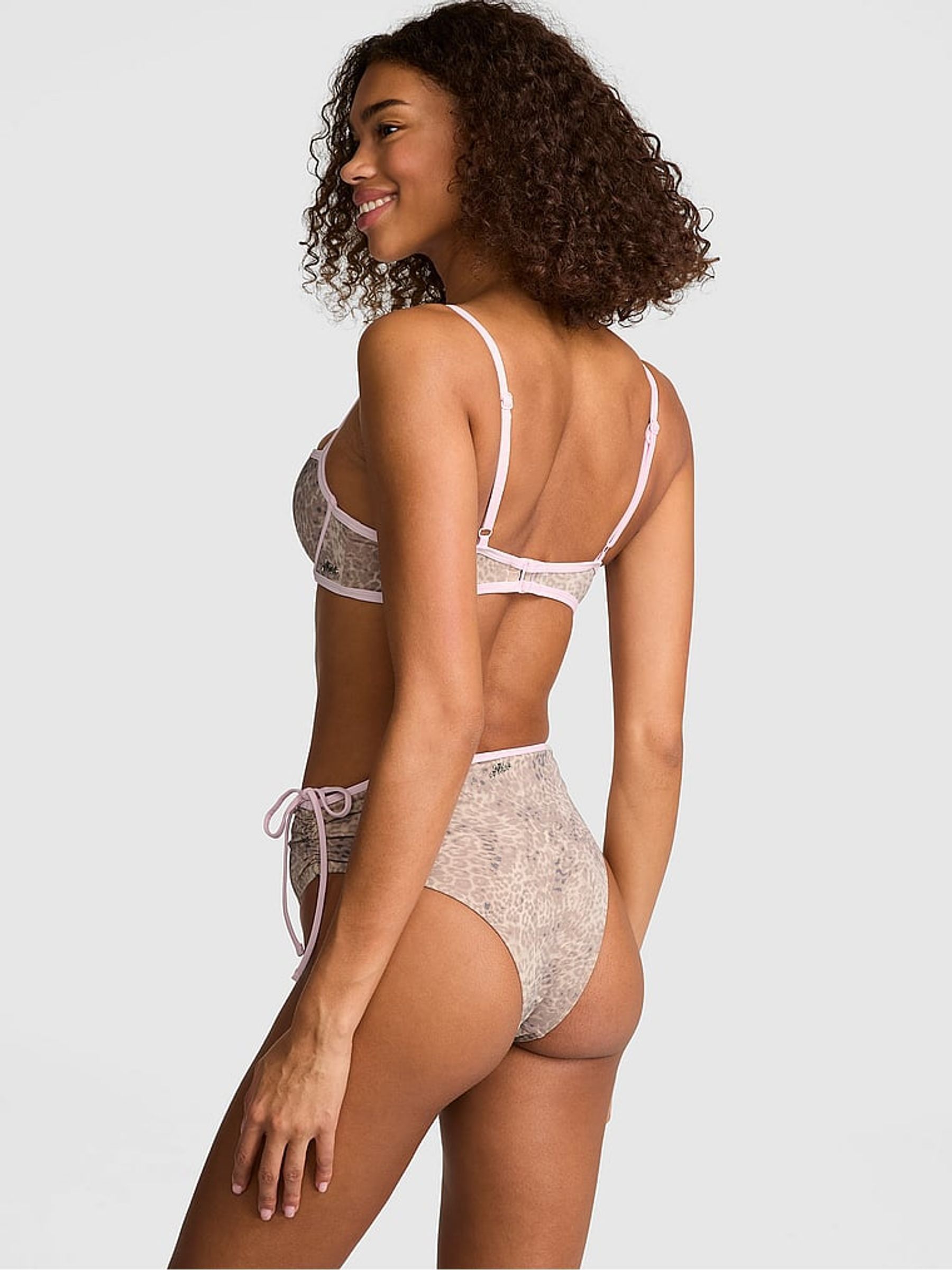 Brown Leopard Haze Push Up Bikini Top - Image 3 of 3