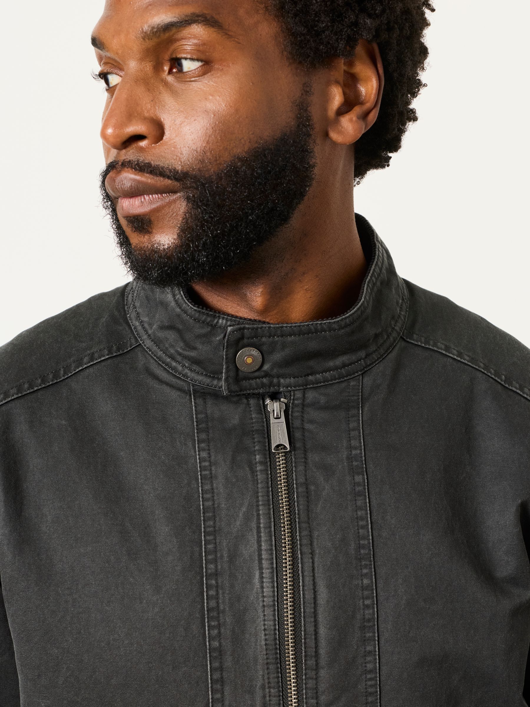 Hamble Charcoal Grey Bomber Jacket - Image 5 of 7