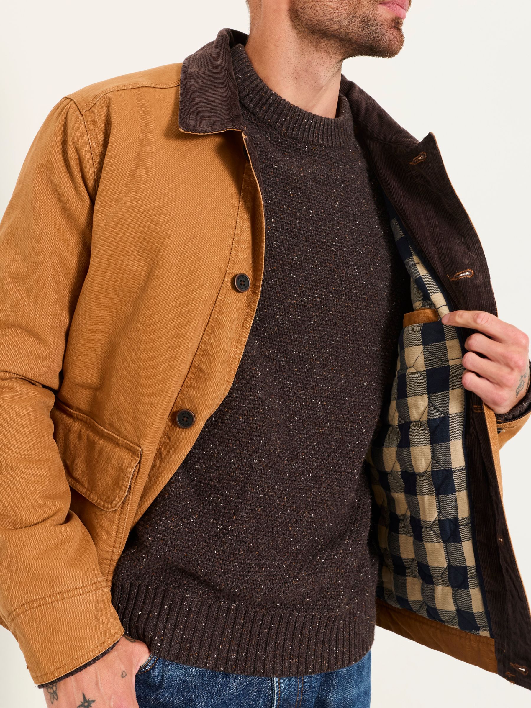 Sand Canvas Barn Jacket - Image 4 of 6