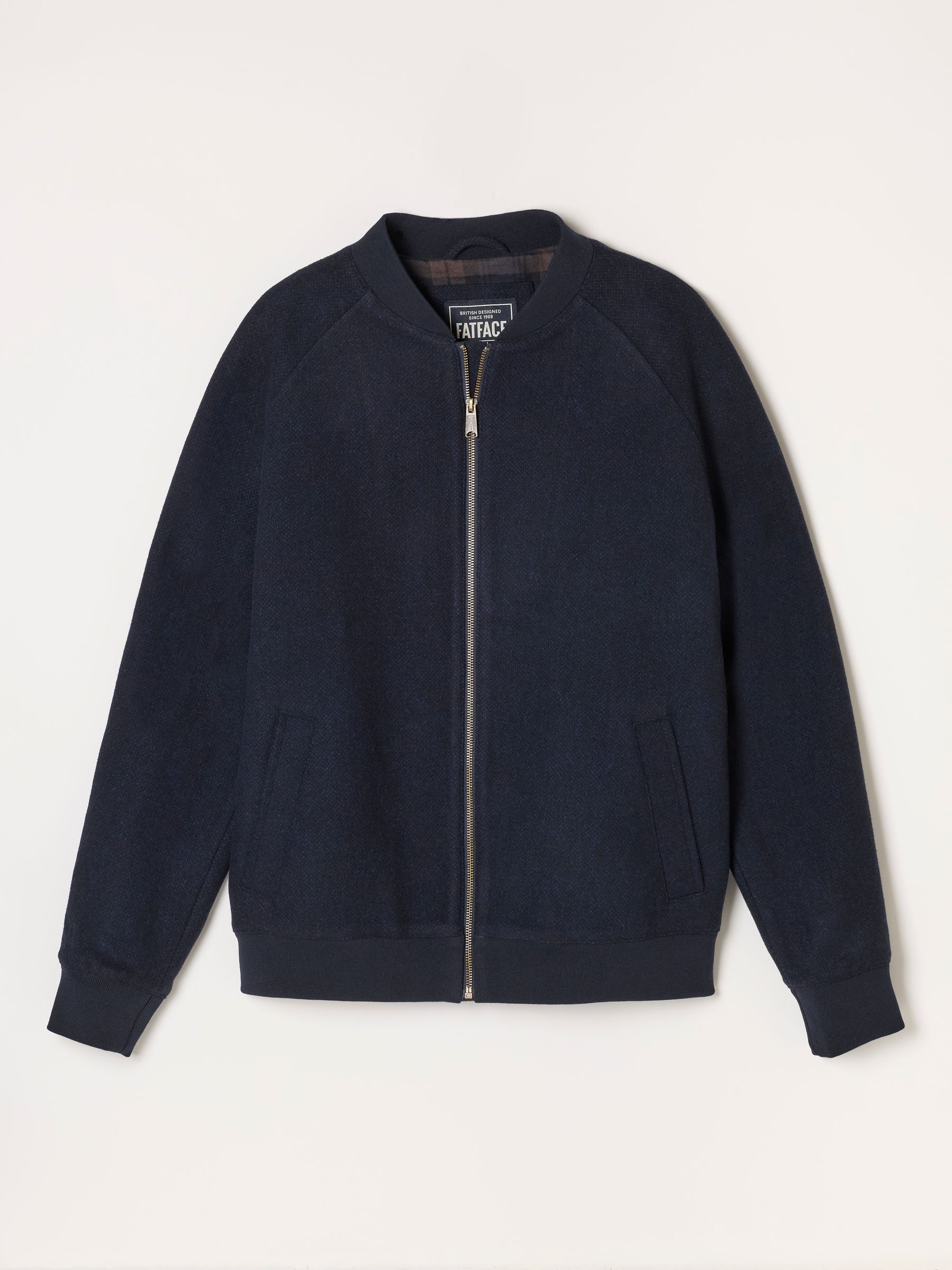 Navy Wool Mix Bomber Jacket - Image 6 of 6