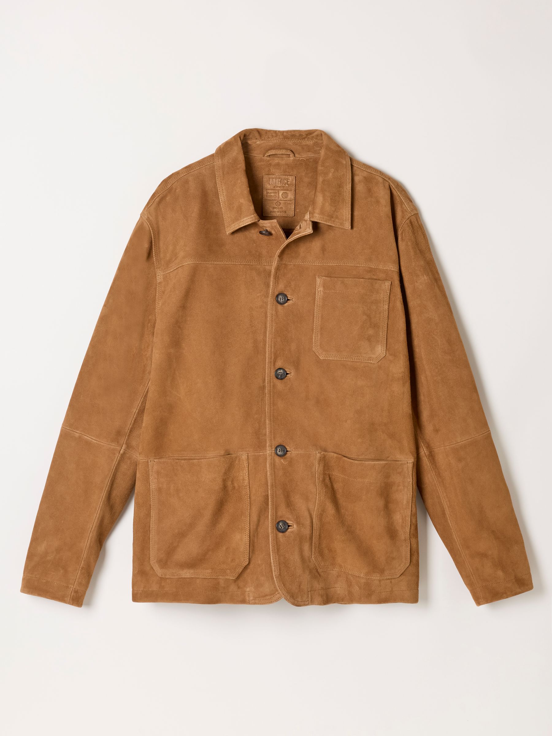 Suede Worker Jacket in Light Brown - Image 5 of 5