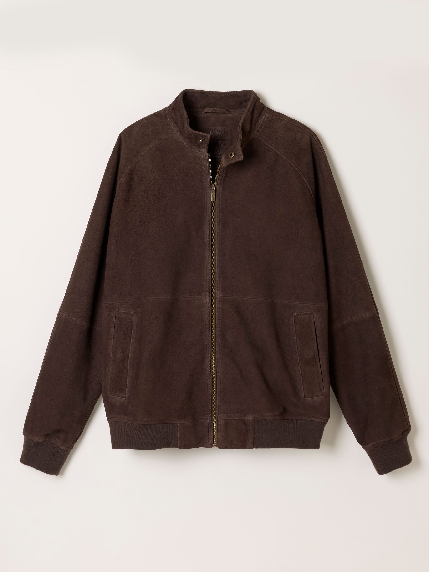 Chocolate Brown 100% Suede Bomber Jacket - Image 7 of 7 Chocolate Brown 100% Suede Bomber Jacket - Image 7 of 7