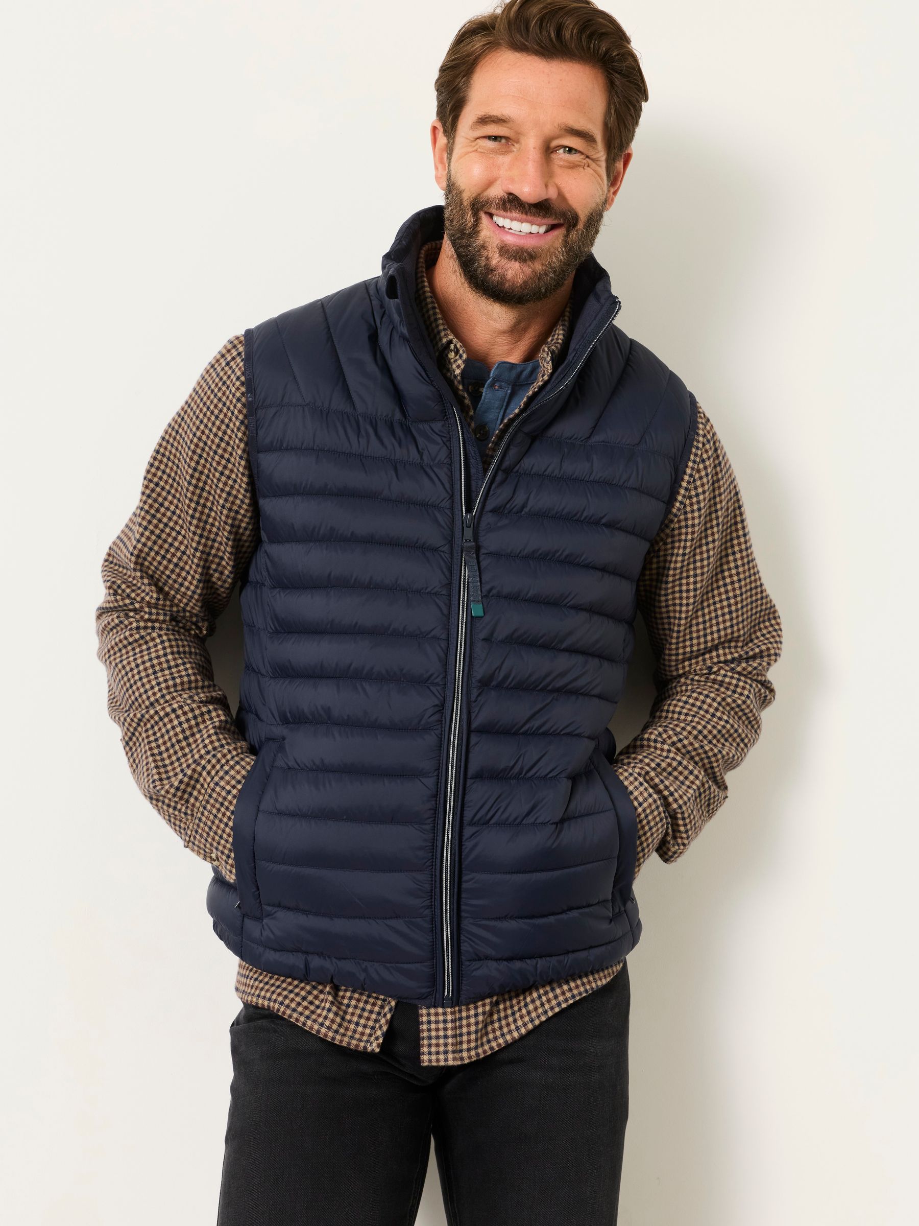 Dartmouth Navy Lightweight Quilted Gilet - Image 4 of 5
