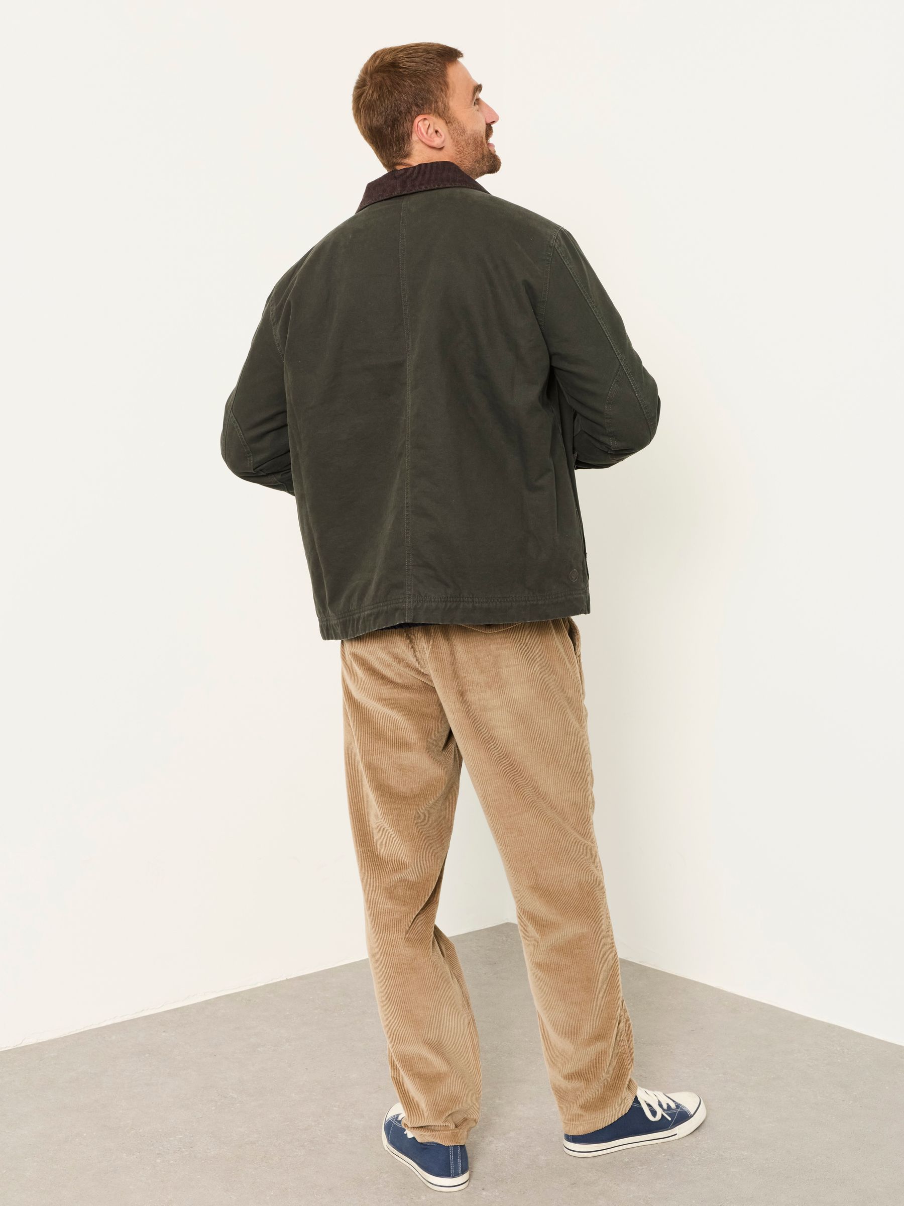 Khaki Green Canvas Barn Jacket - Image 3 of 8