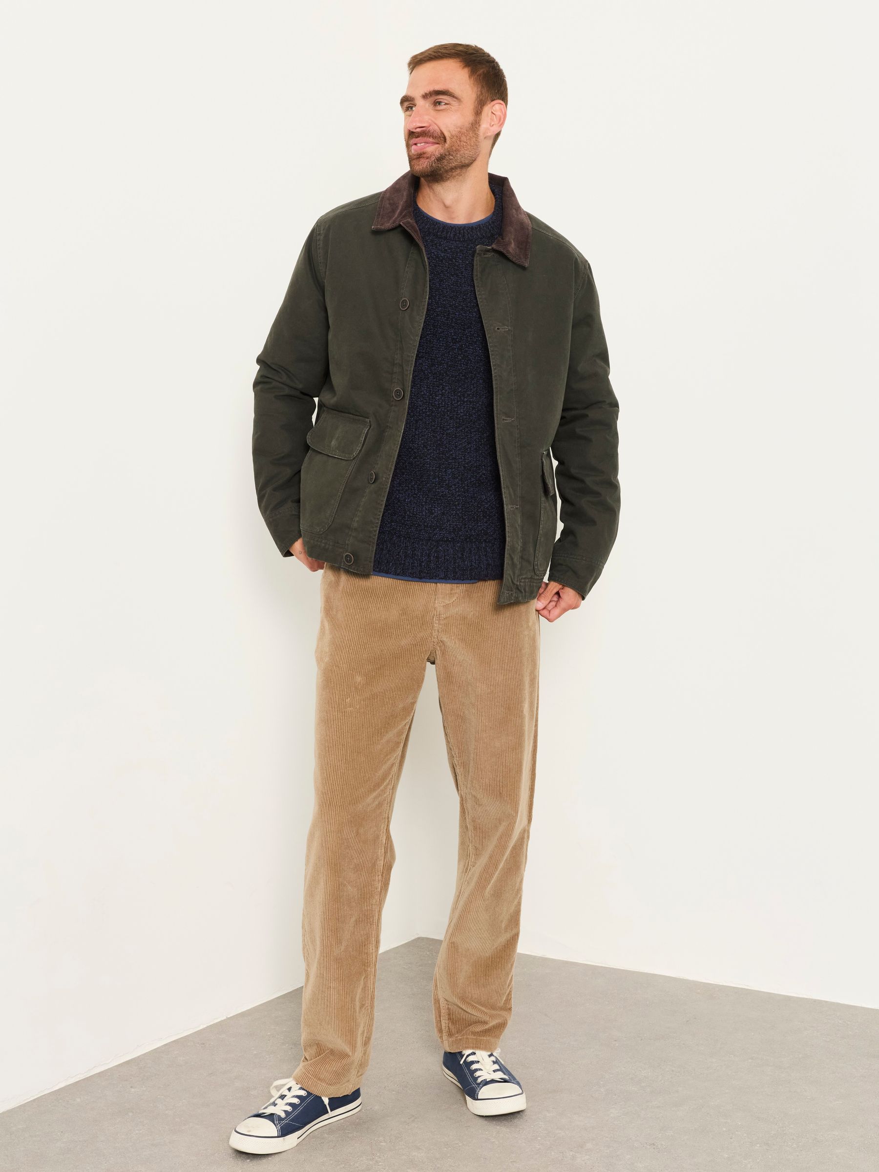 Khaki Green Canvas Barn Jacket - Image 5 of 8