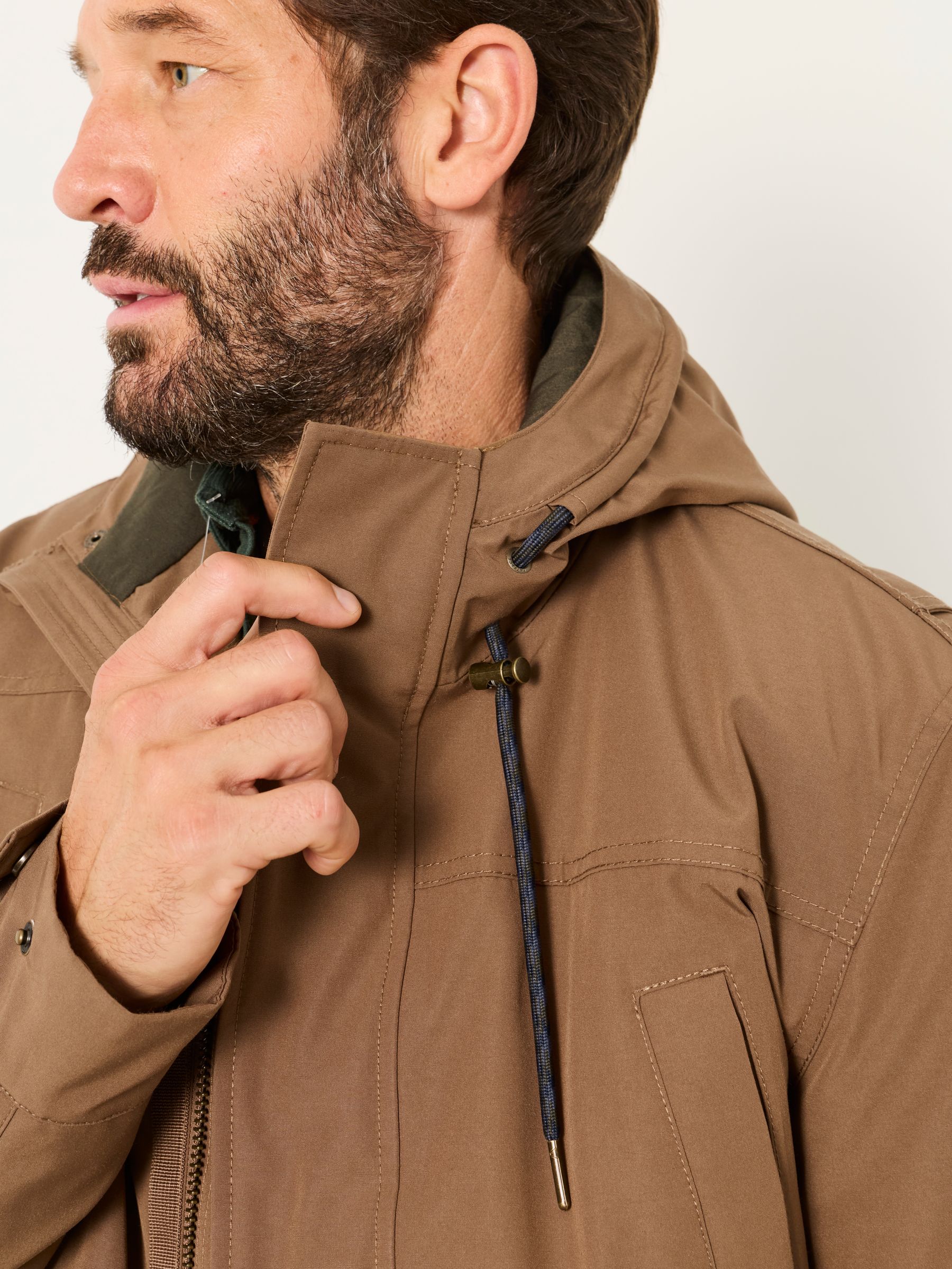 Waterproof Jacket in Dark Natural - Image 3 of 7