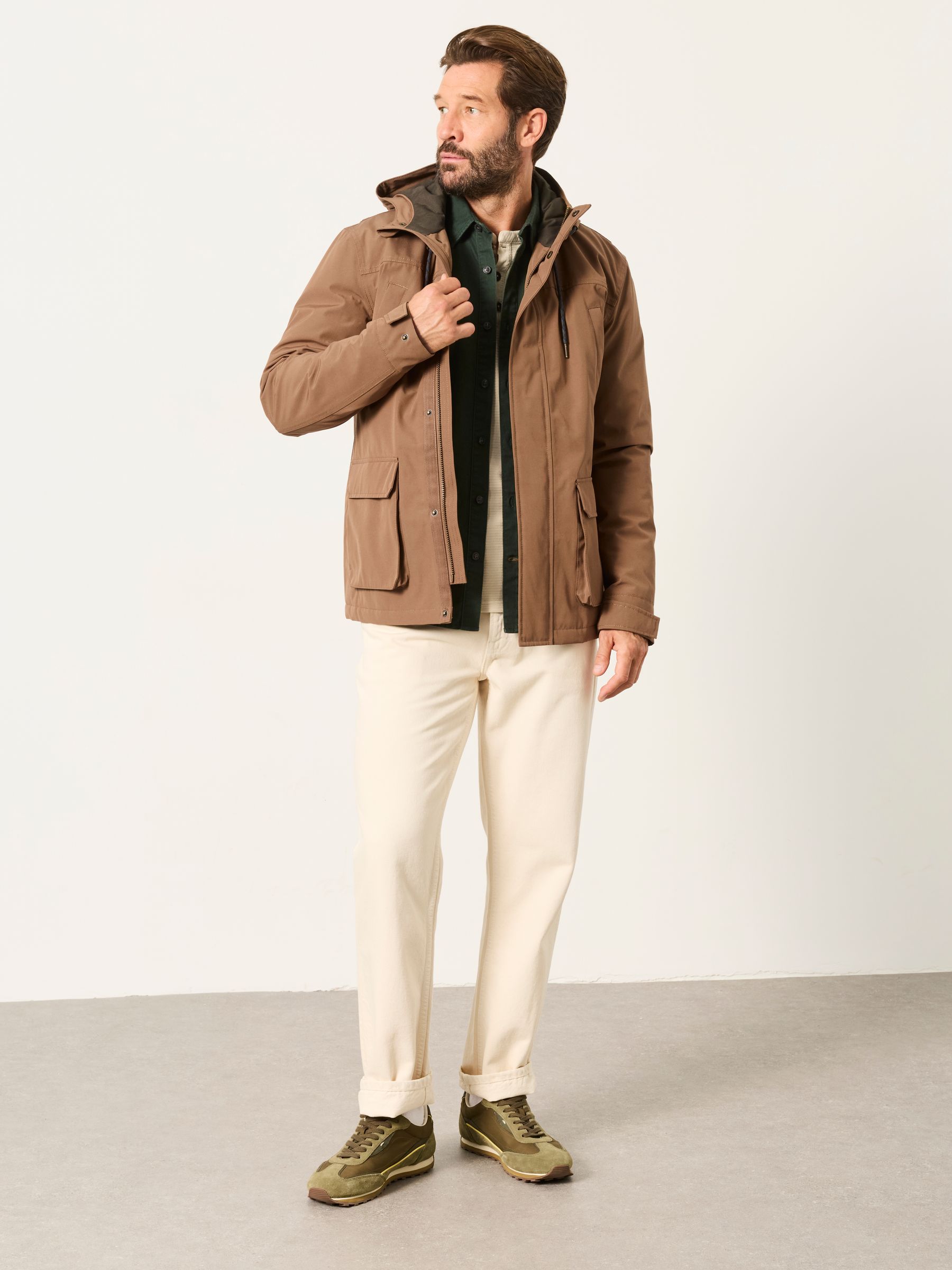 Waterproof Jacket in Dark Natural - Image 4 of 7