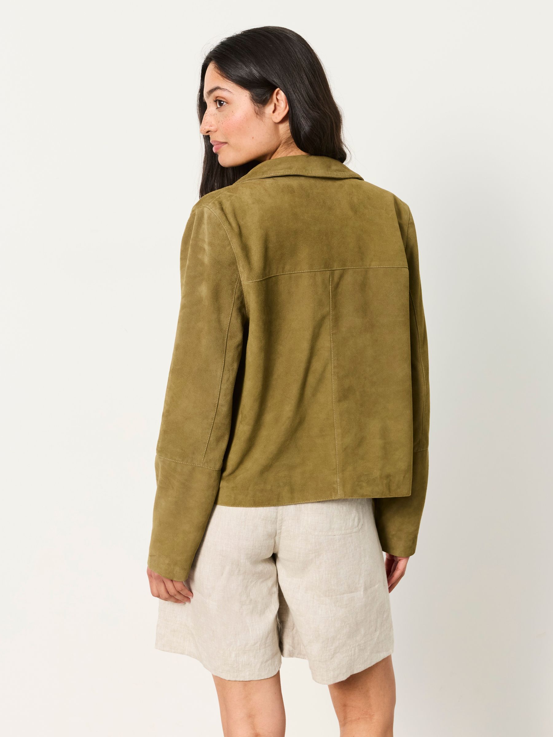 Eliza Green Suede Jacket - Image 2 of 6