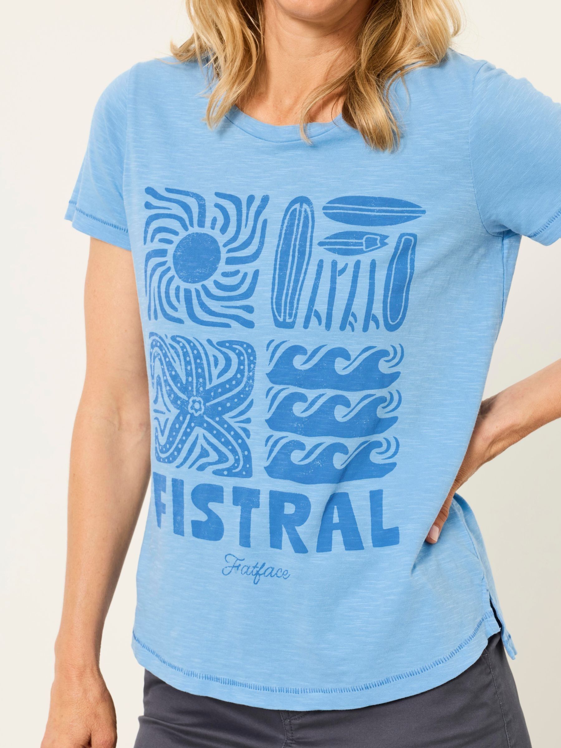 ALOA Blue Fistral Land Tee - Image 4 of 5