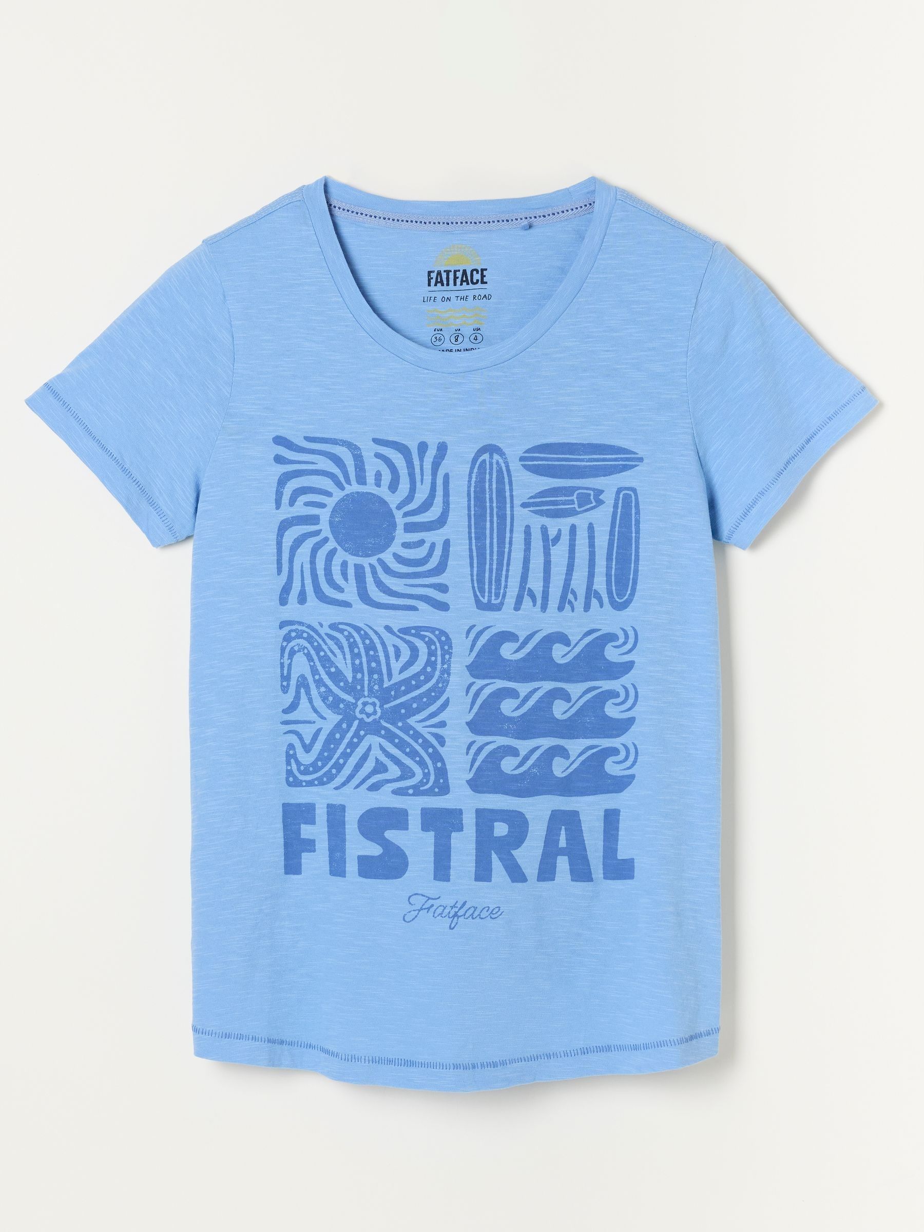 ALOA Blue Fistral Land Tee - Image 5 of 5 ALOA Blue Fistral Land Tee - Image 5 of 5
