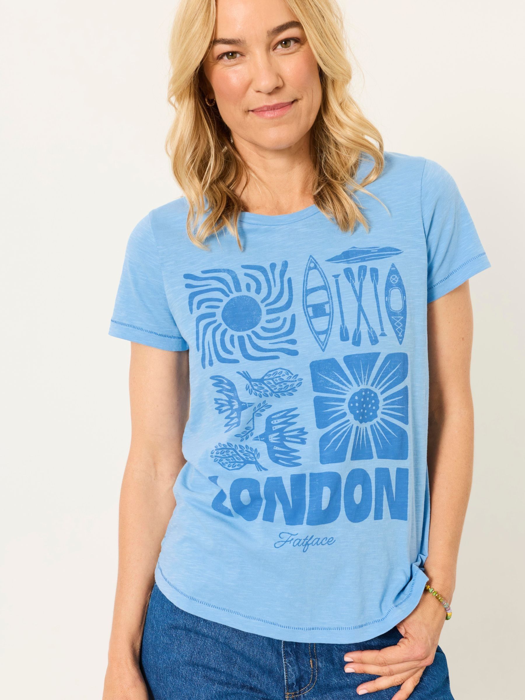 ALOA Blue London Land Tee - Image 4 of 8