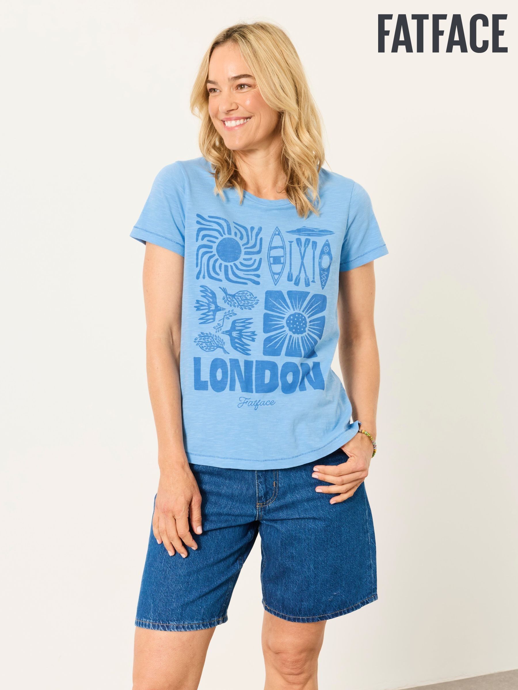 ALOA Blue London Land Tee - Image 8 of 8 ALOA Blue London Land Tee - Image 8 of 8