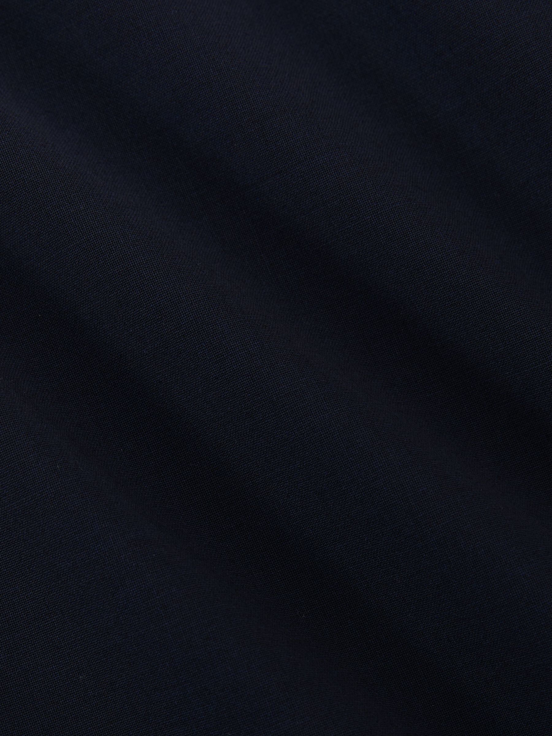 Classic Fit Wool-Blend Single-Breasted Suit Blazer in Navy - image 3