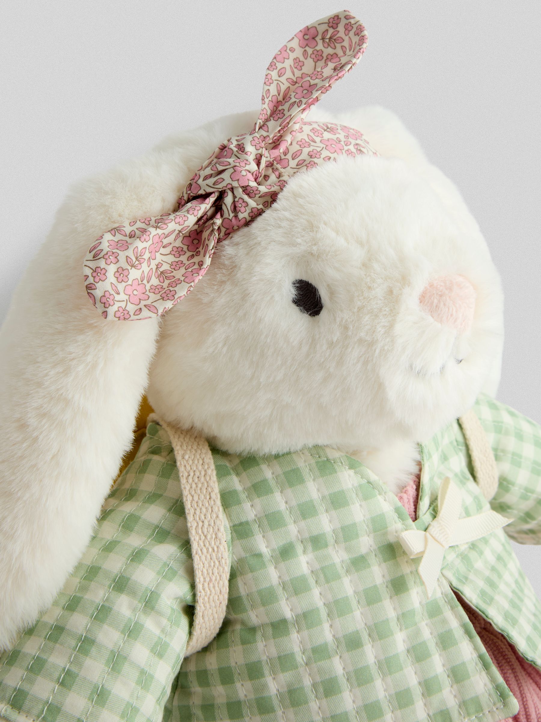 White Betsy Dress Up Bunny Soft Toy Plushie - Image 5 of 5