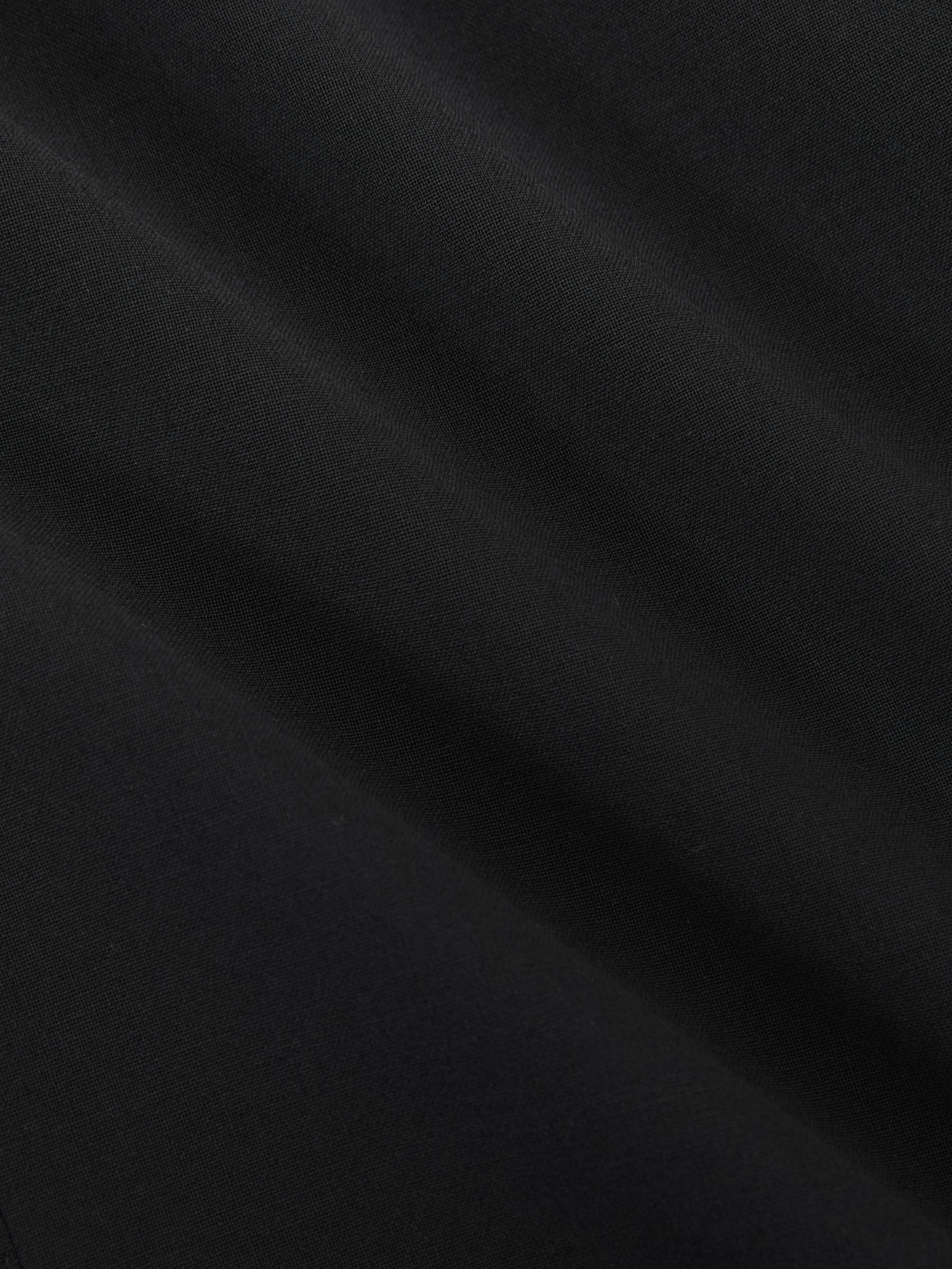 Classic Fit Wool-Blend Single-Breasted Suit Blazer in Black - image 2