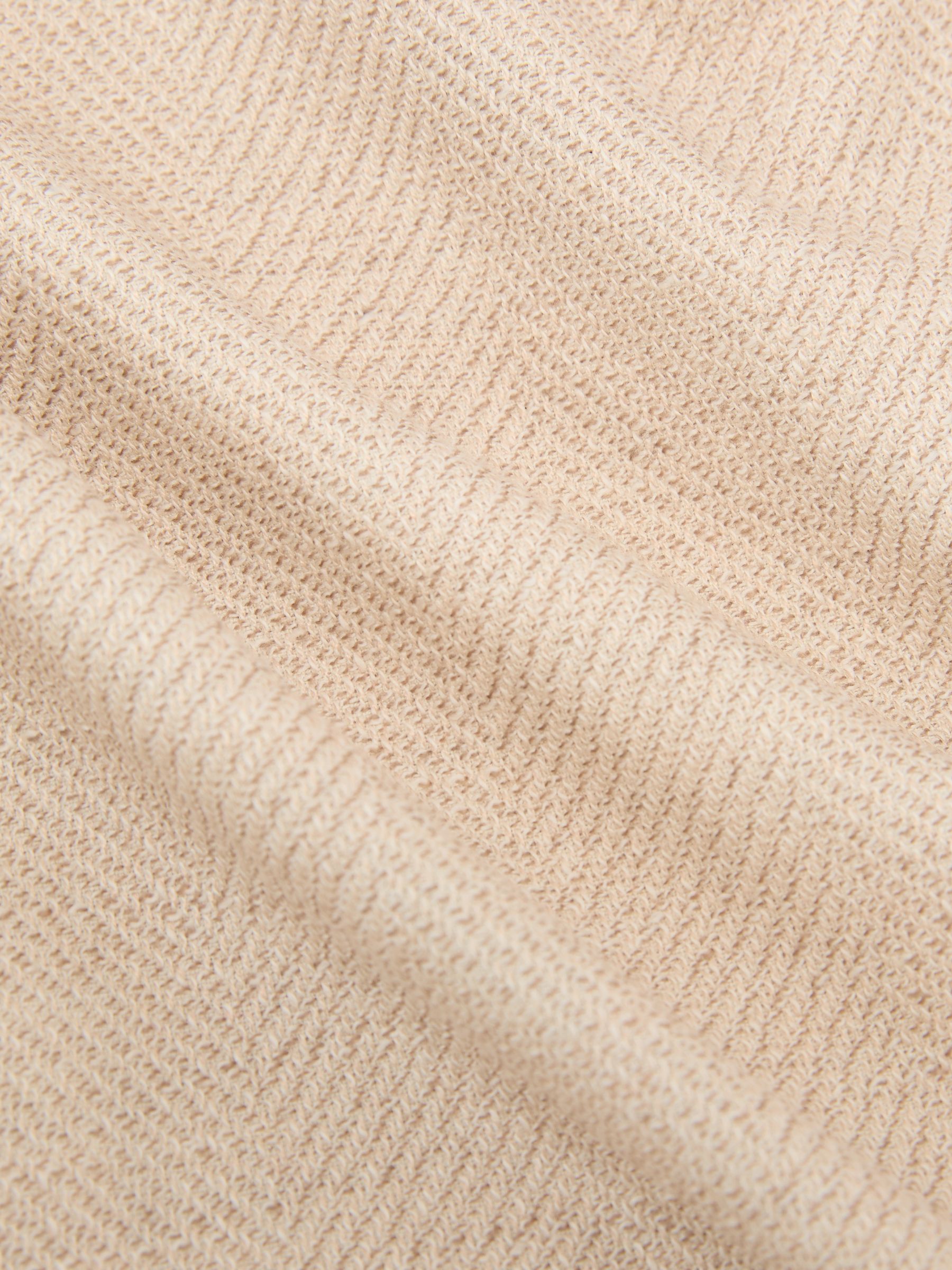 Blazer à chevrons Double boutonnage, coupe ajustée, en coton Beige Sable - Image 11 de 11