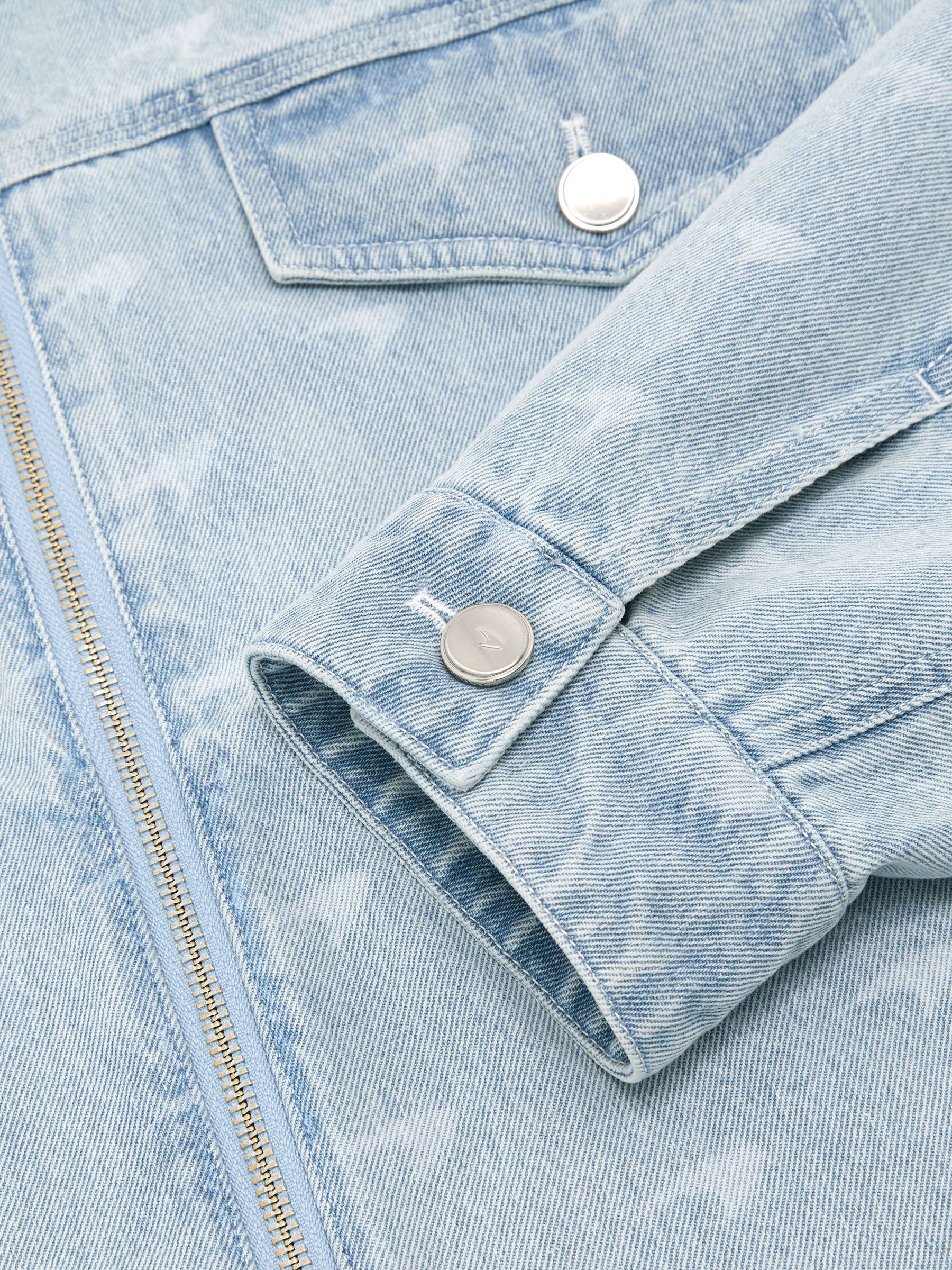 McLaren Racing Speedmark Denim Jacket Unisex-Fit in Soft Blue - image 4