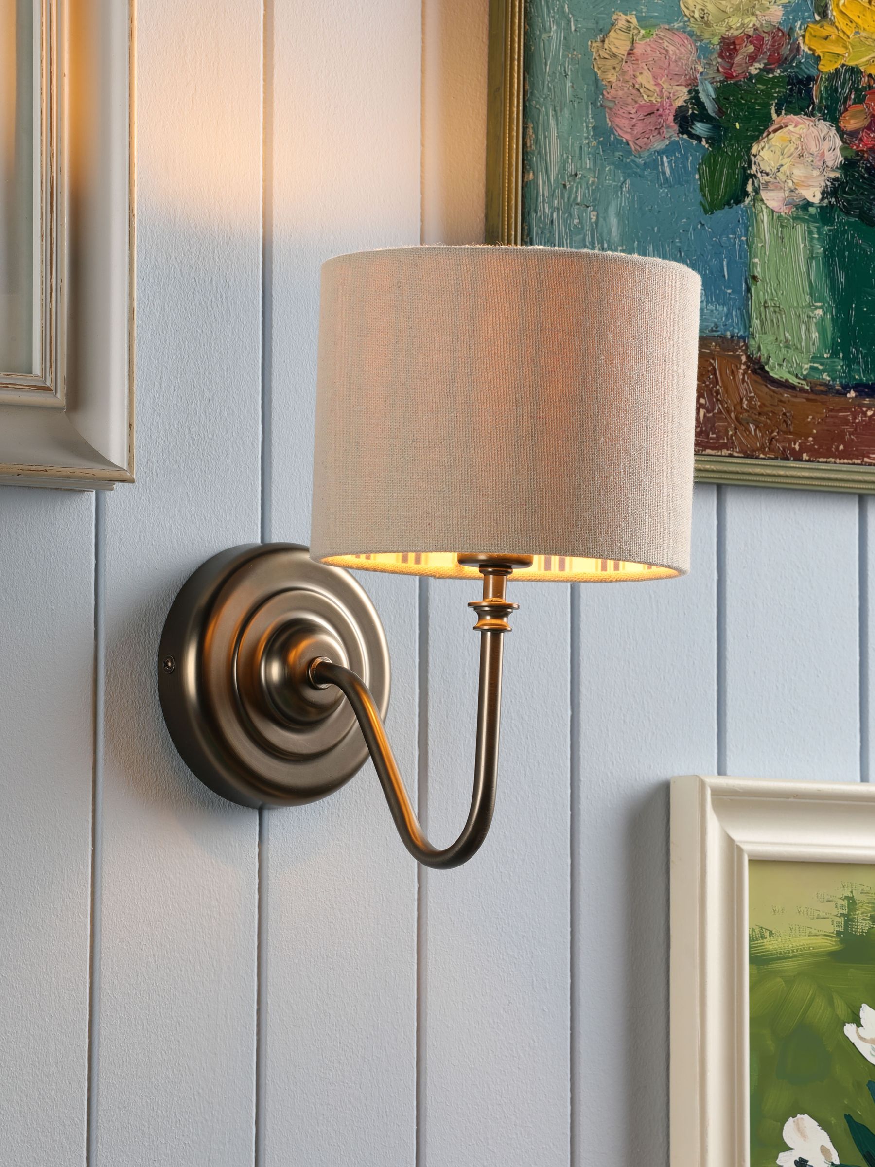 Satin Bronze Farley Wall Light - Image 1 of 6