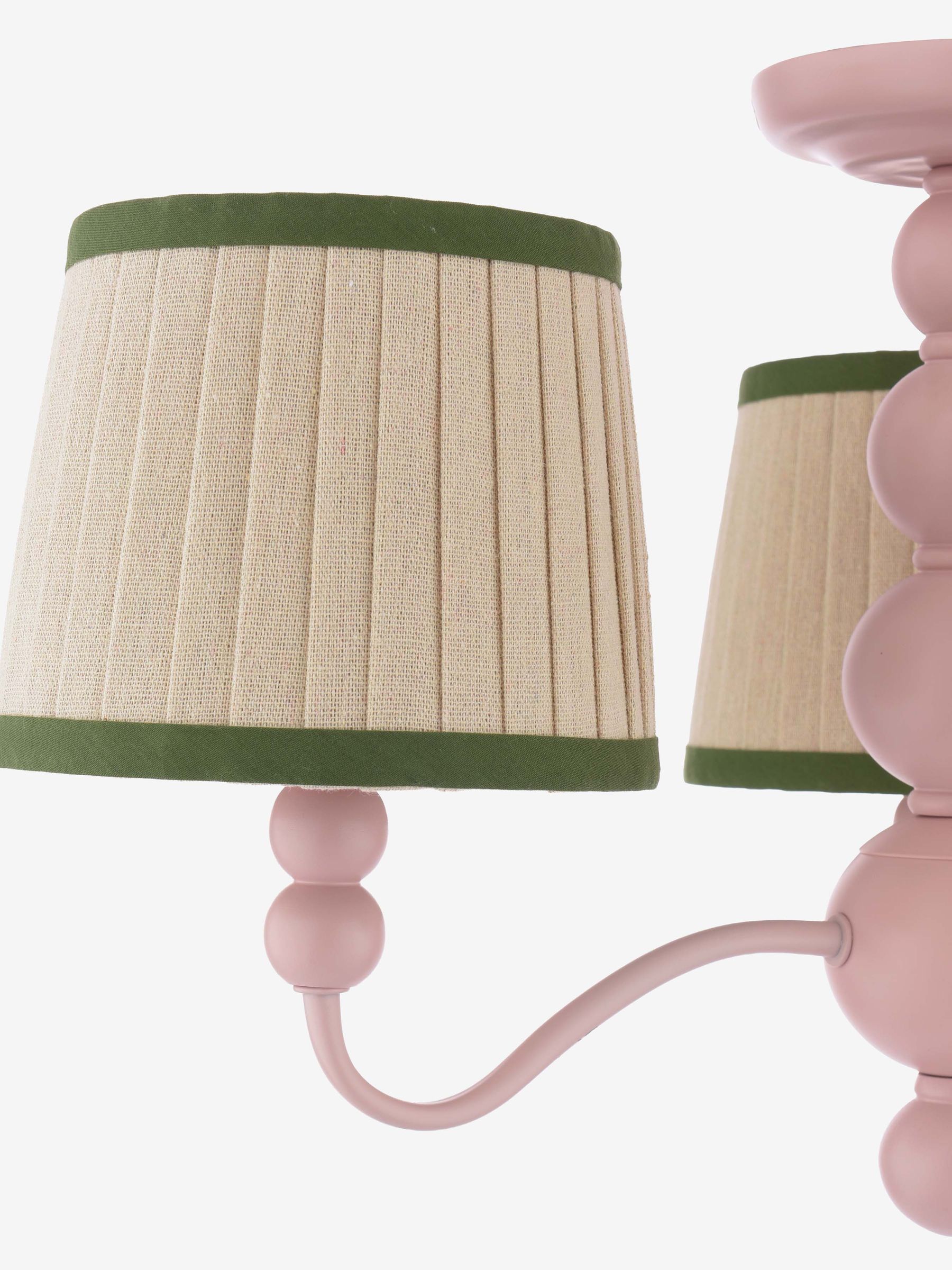 Pink Harewood 3 Light Semi Flush Ceiling Light - Image 5 of 6