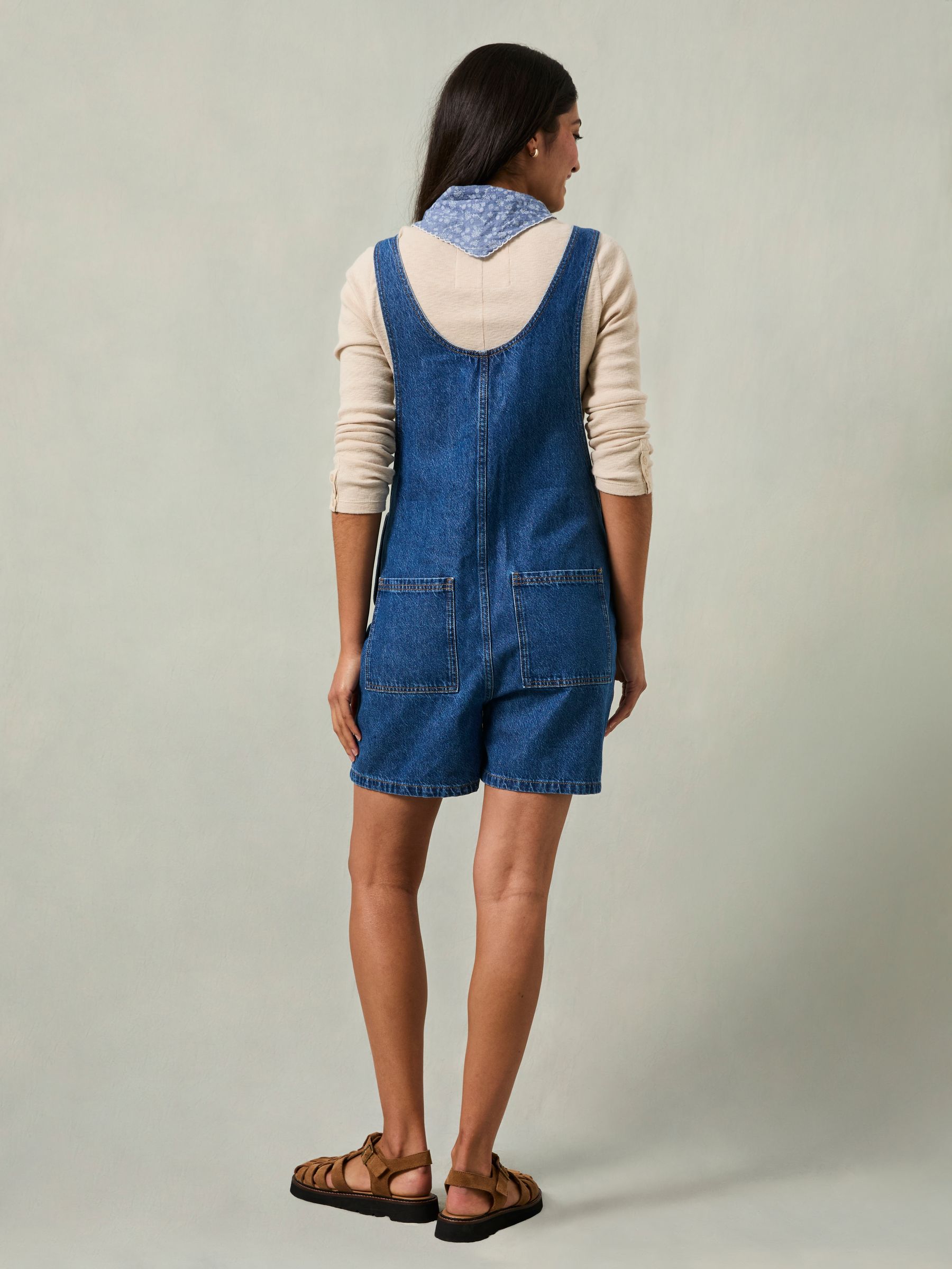 Raffles Denim Short Dungaree - Image 2 of 7