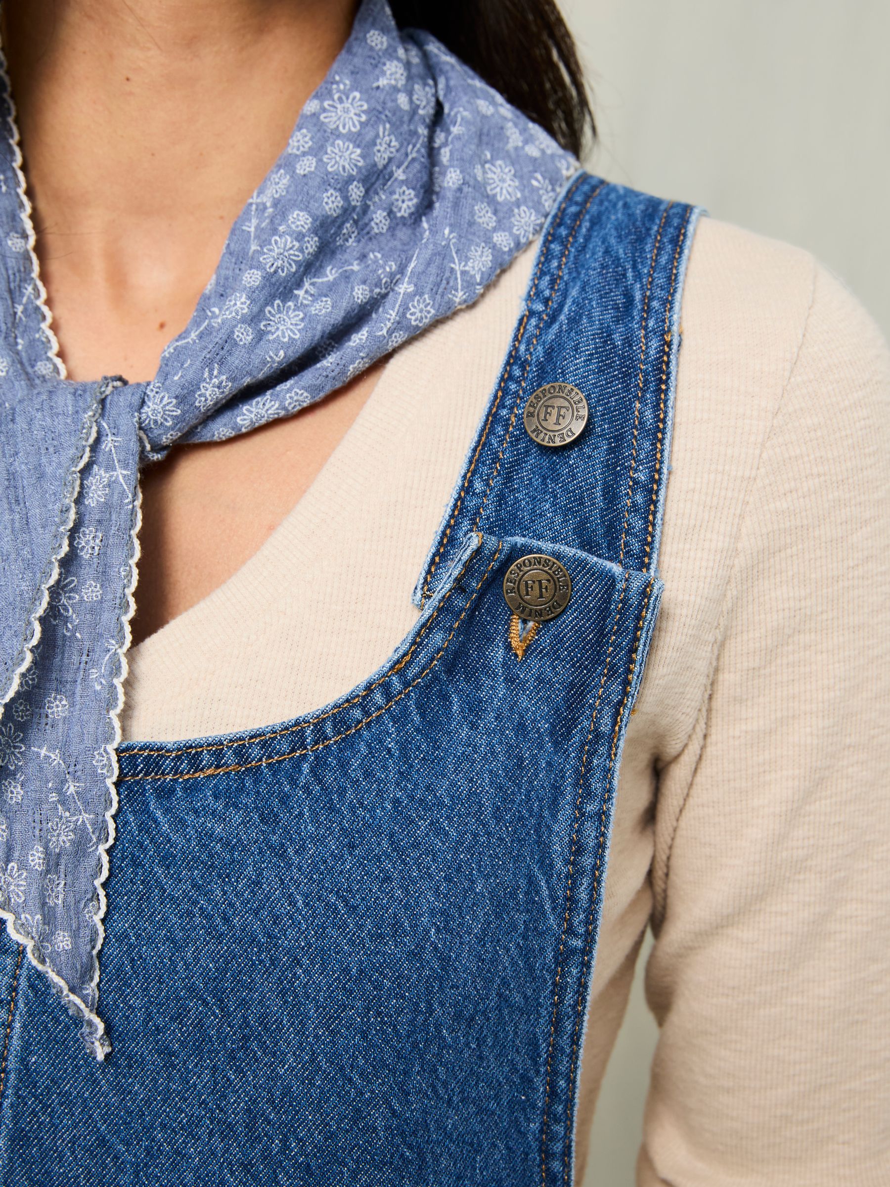 Raffles Denim Short Dungaree - Image 5 of 7