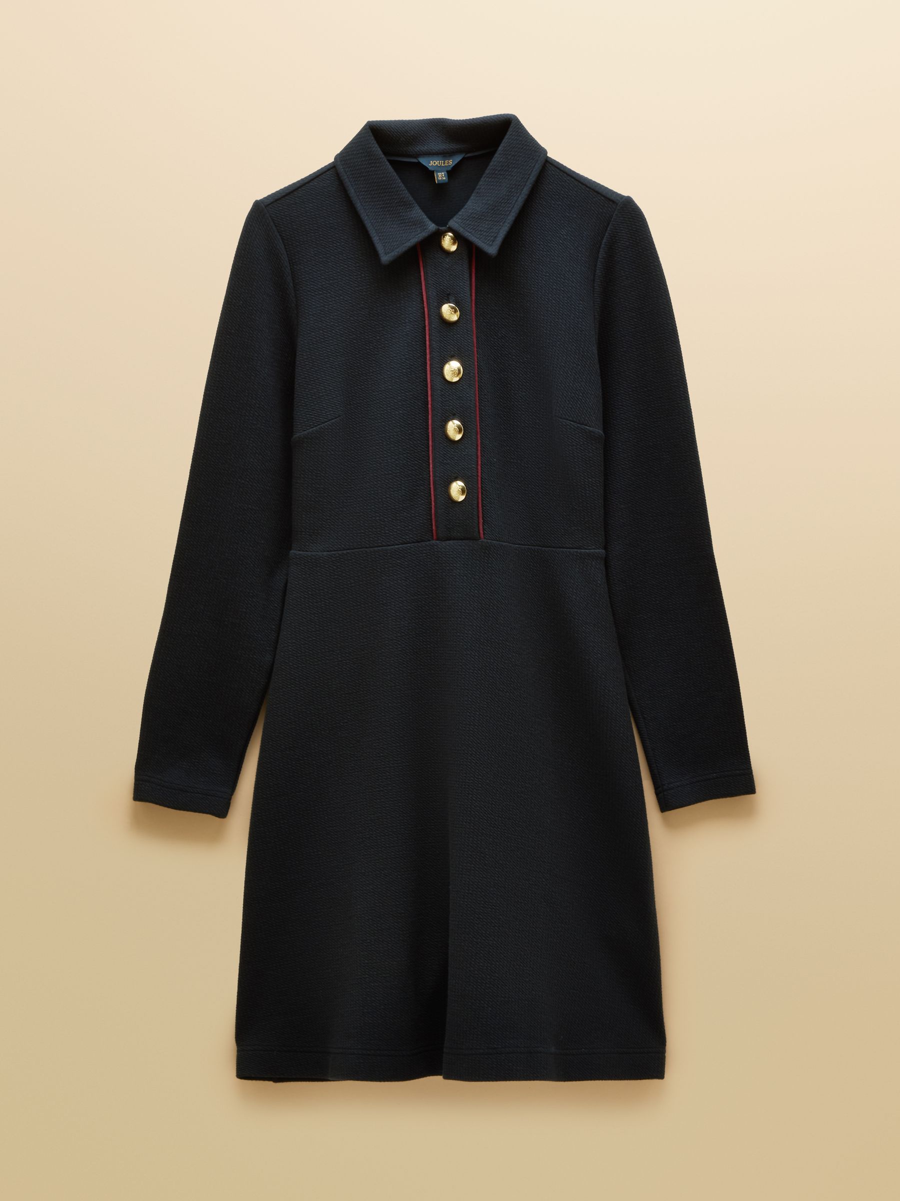 Jemima Navy Jacquard Dress - Image 7 of 7 Jemima Navy Jacquard Dress - Image 7 of 7