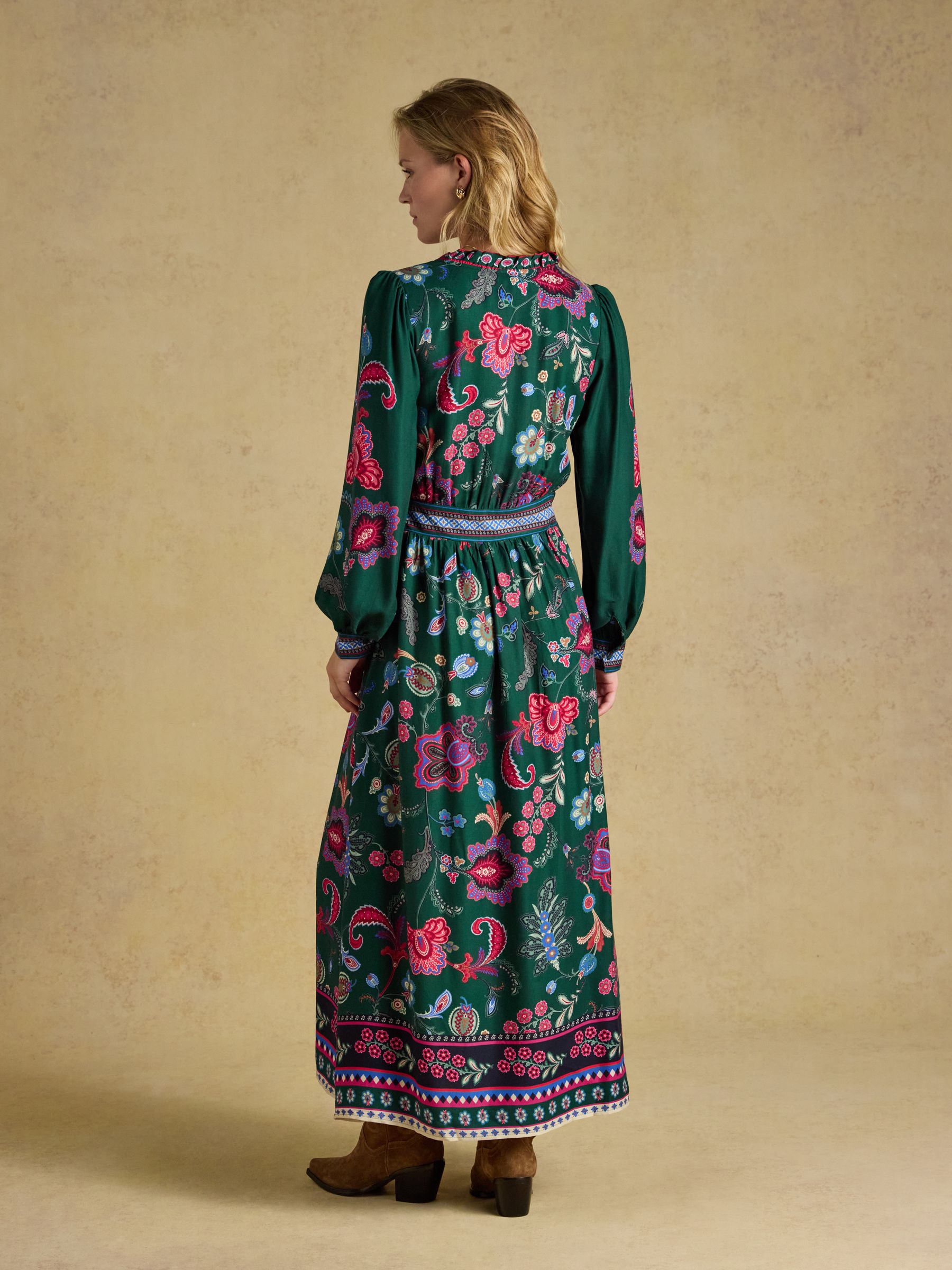 Cressida Green Placement Maxi Dress - Image 2 of 8