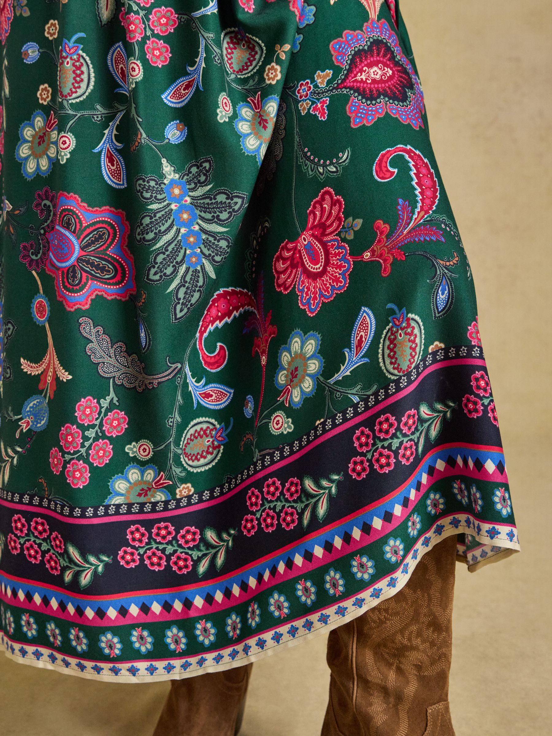Cressida Green Placement Maxi Dress - Image 5 of 8