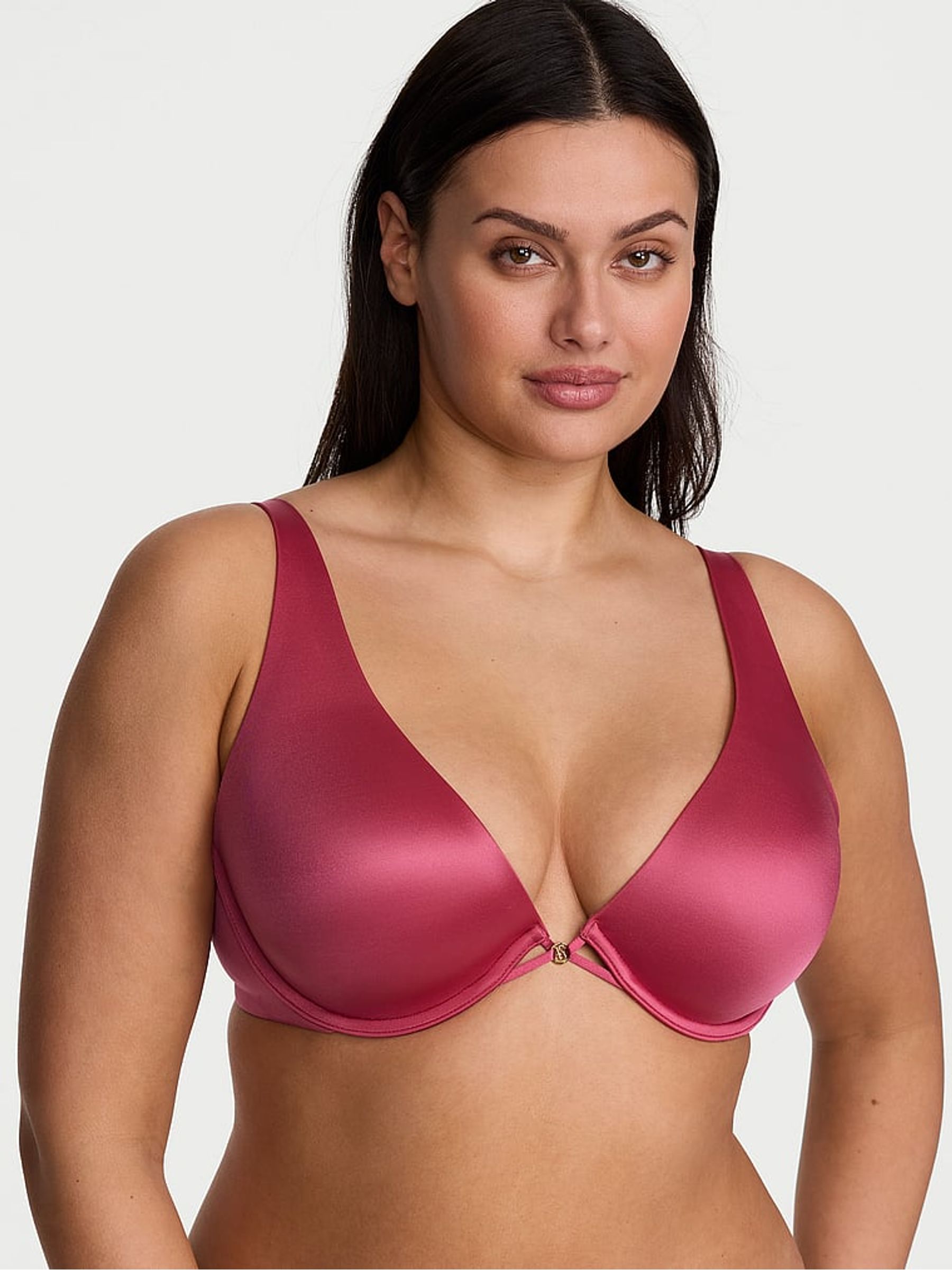 Peony Pink Plunge Bra - Image 1 of 2
