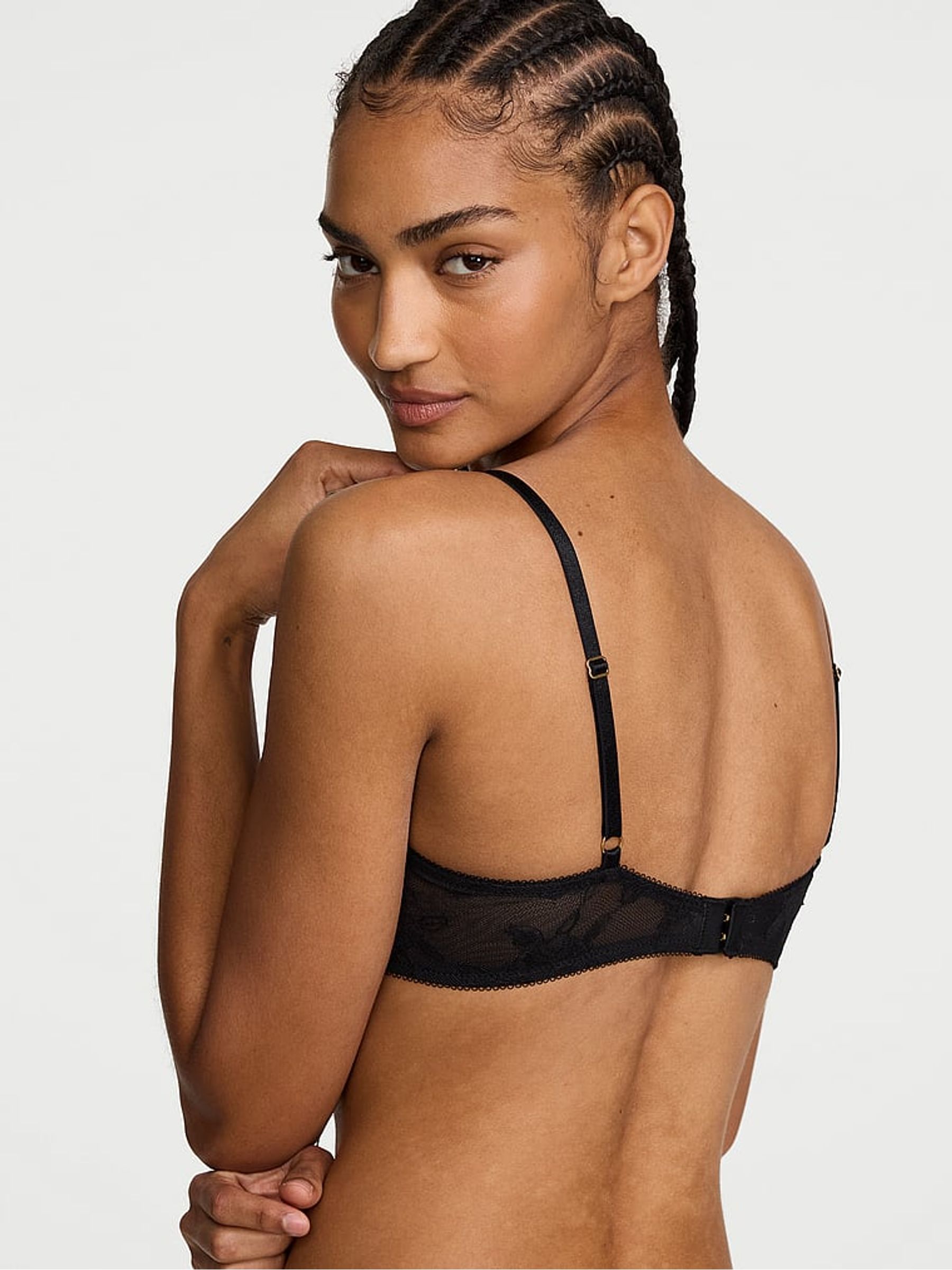 Black Plunge Lace Bra - Image 2 of 2