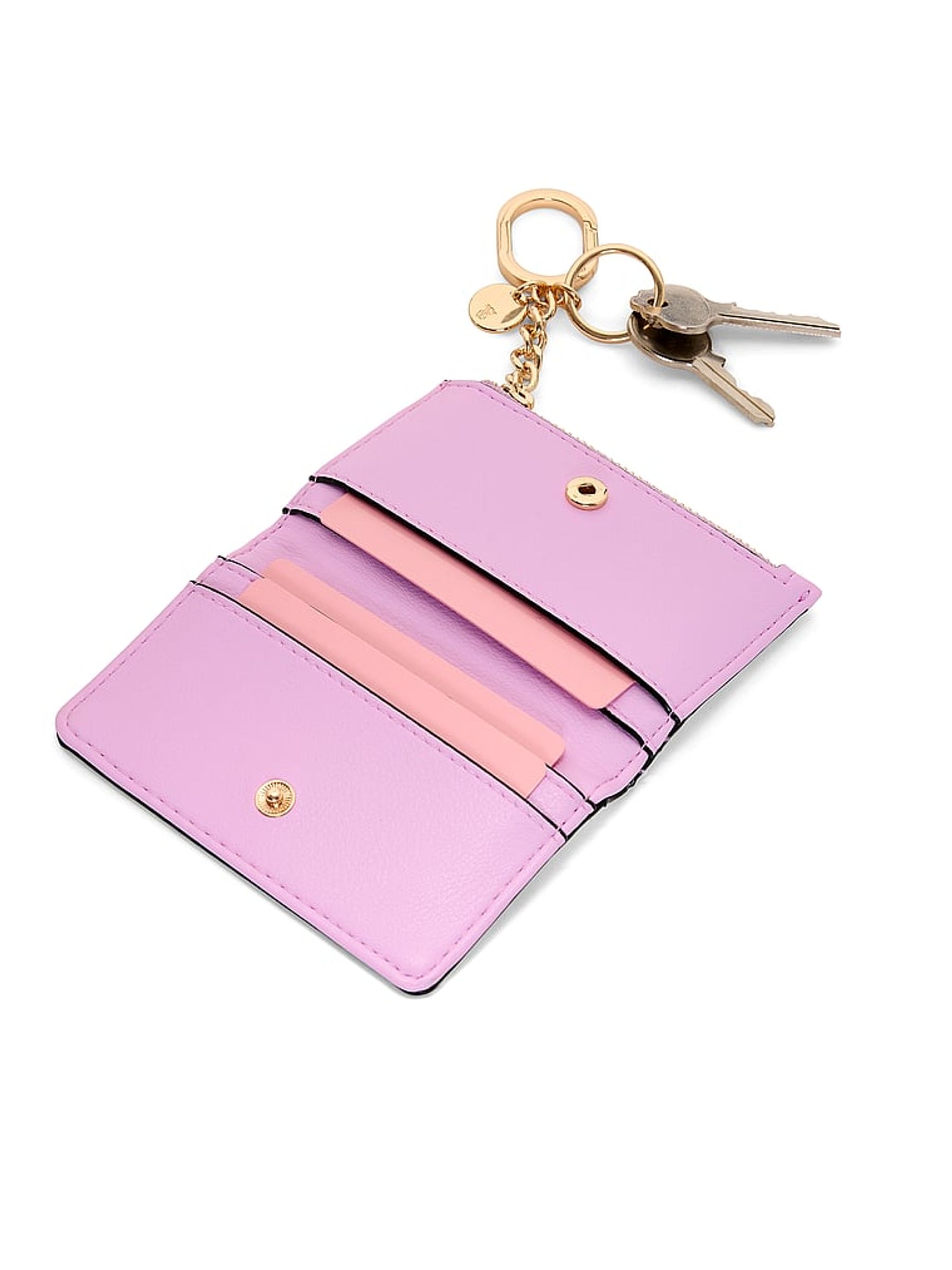 White Spring Floral Foldable Keyring Card Holder - Image 3 of 3