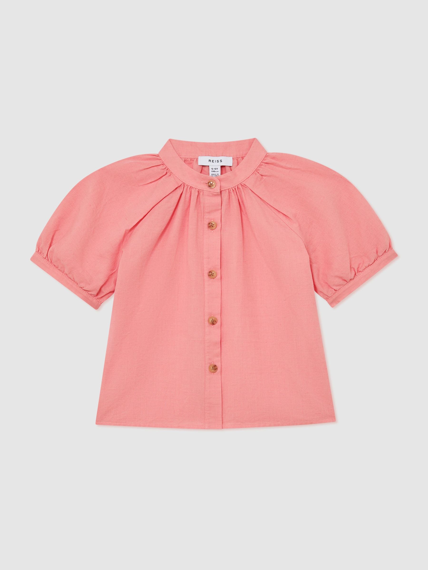Shirt in Coral Pink - Image 1 of 3 Shirt in Coral Pink - Image 1 of 3