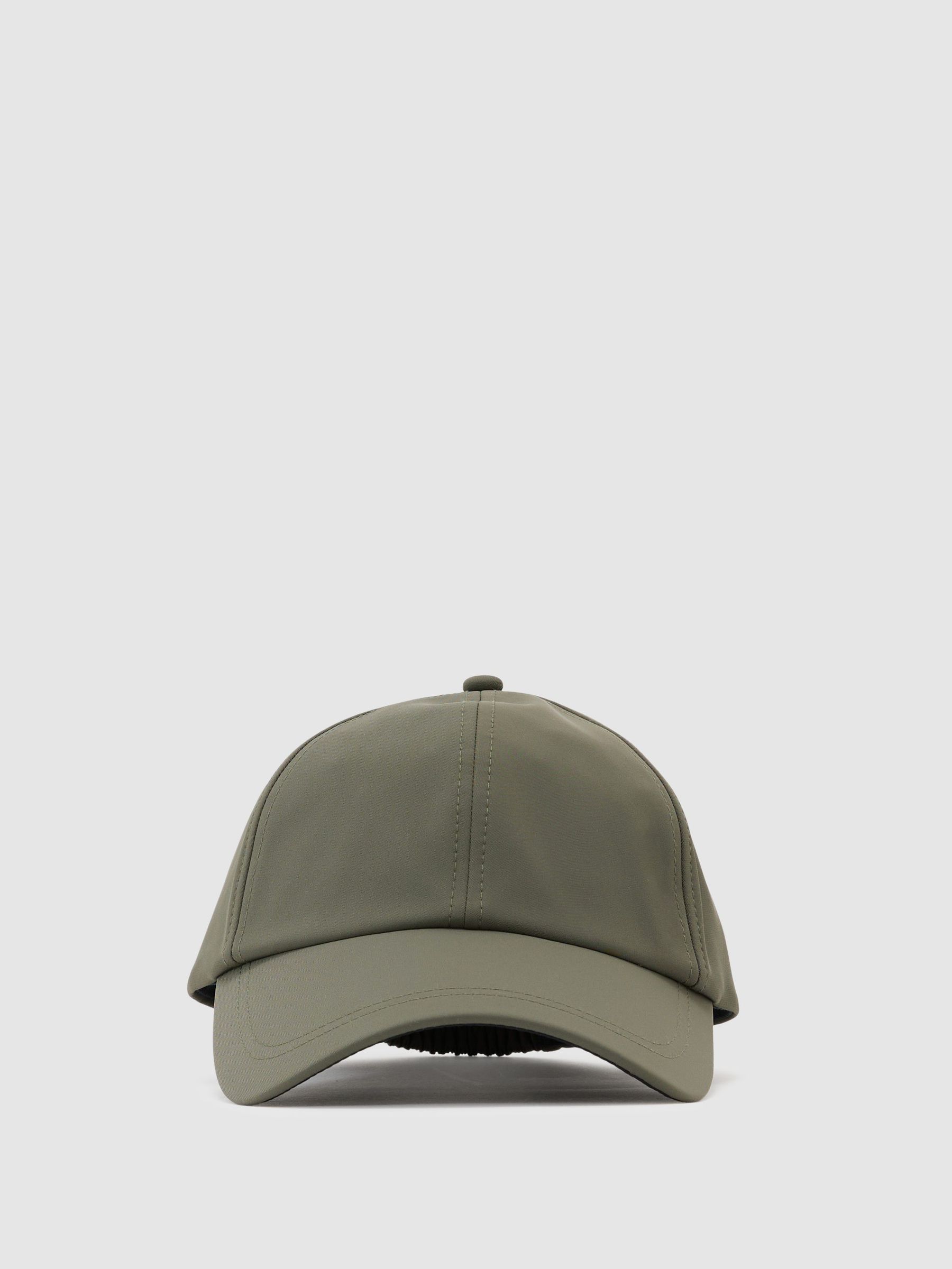 Technical Logo-Embroidered Baseball Hat in Khaki Green