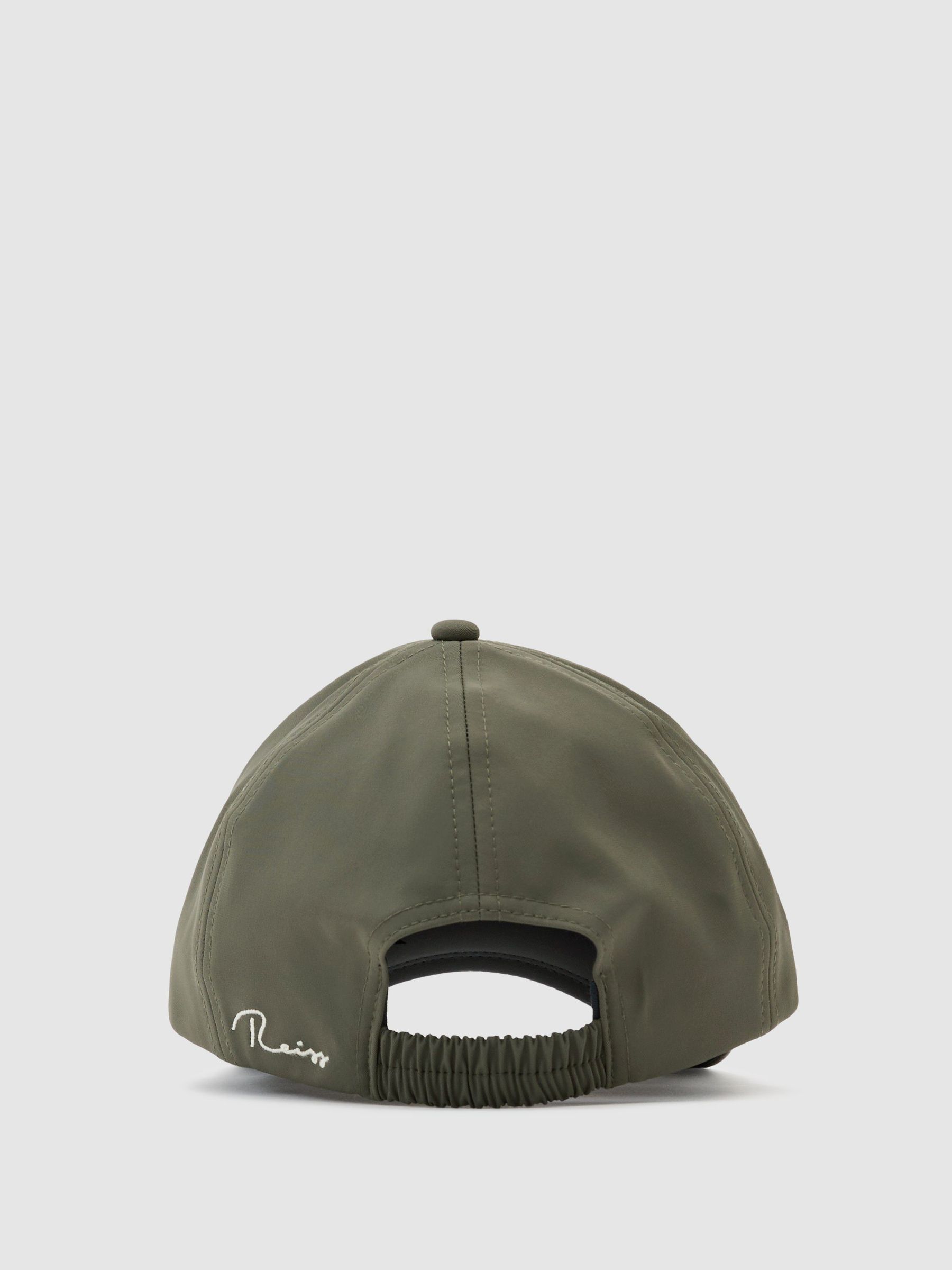 Technical Logo-Embroidered Baseball Hat in Khaki Green - image 3