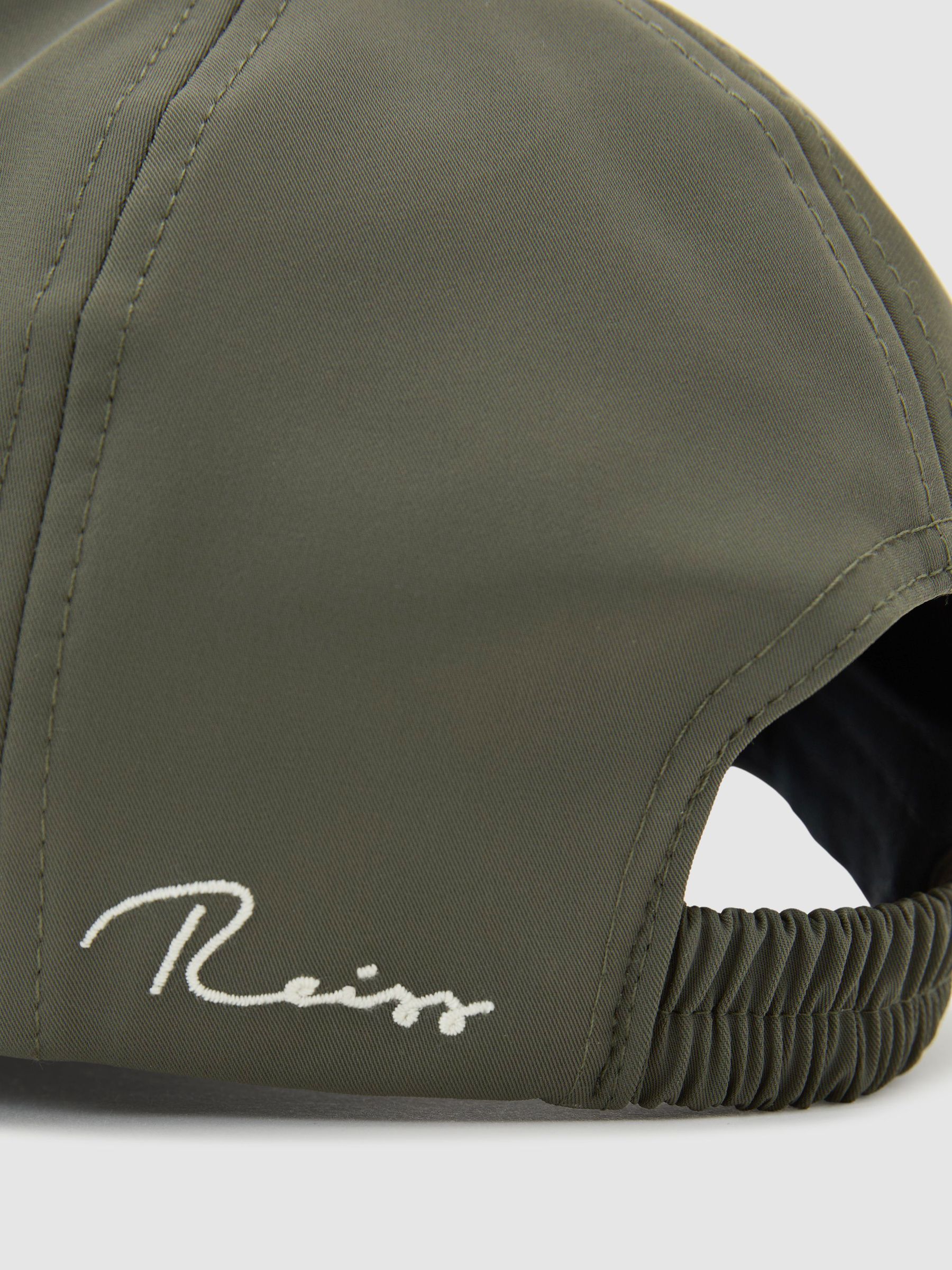 Technical Logo-Embroidered Baseball Hat in Khaki Green - image 2