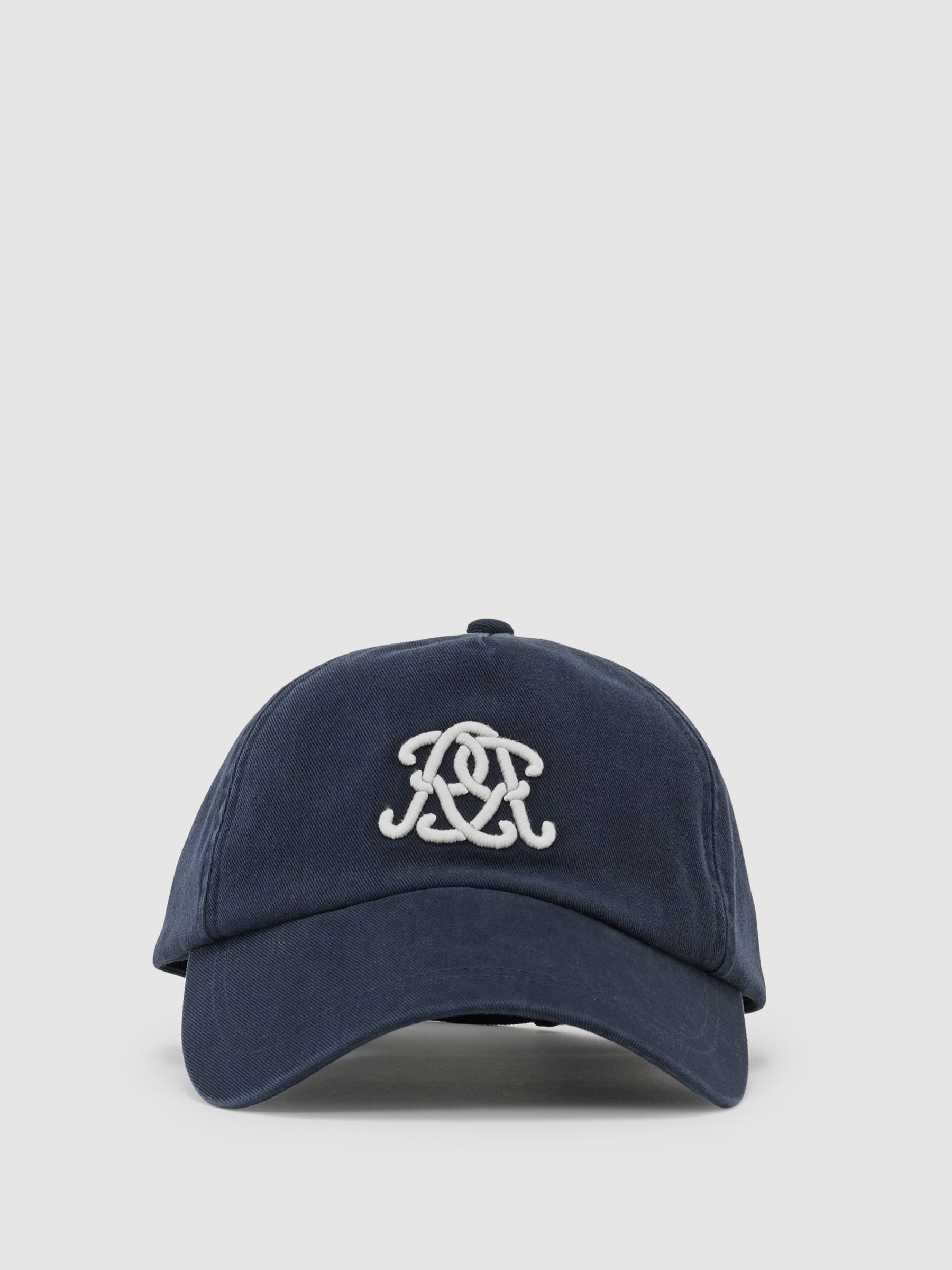 Monogram-Embroidered Baseball Hat in Navy - Image 1 of 5