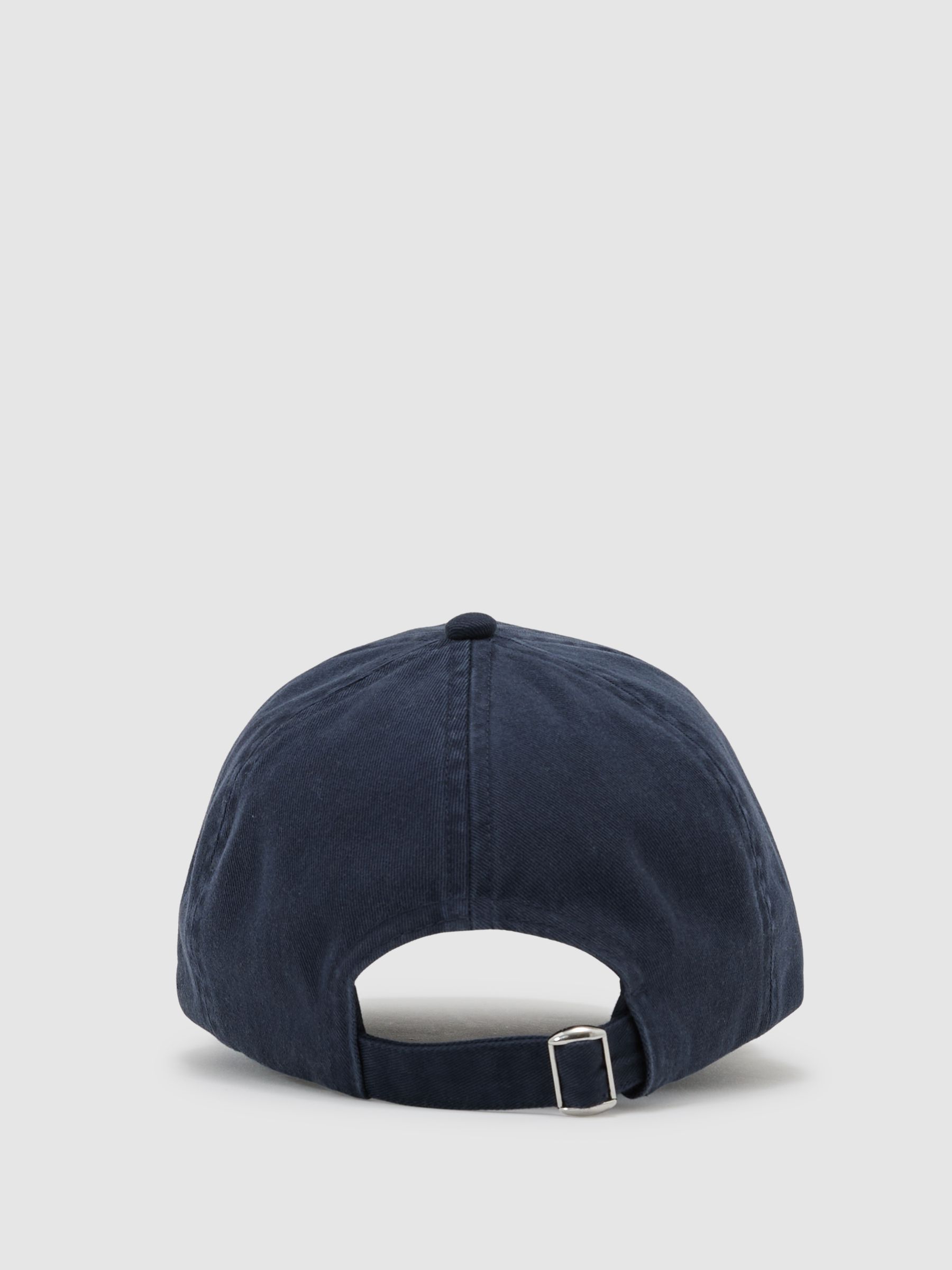 Monogram-Embroidered Baseball Hat in Navy - Image 4 of 5