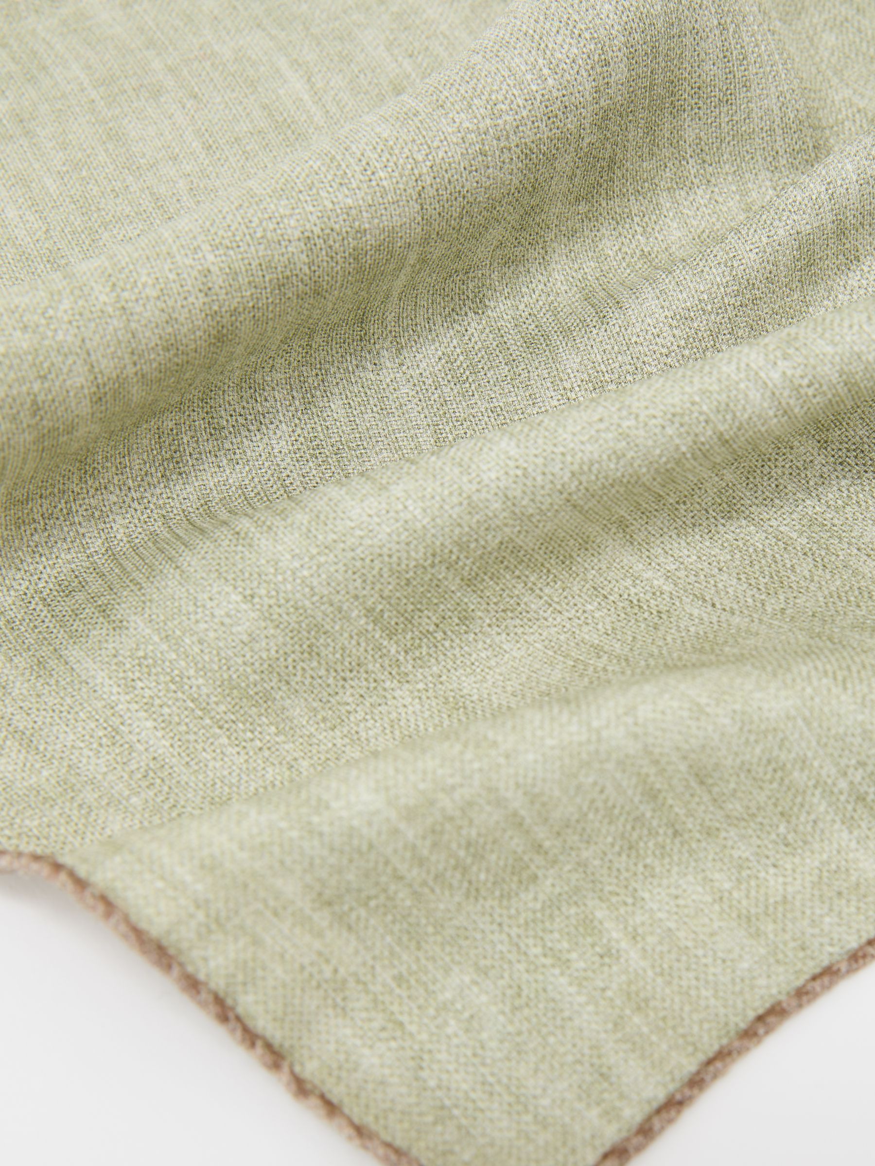 Silk Diamond-Print Pocket Square in Light Brown - Image 4 of 4