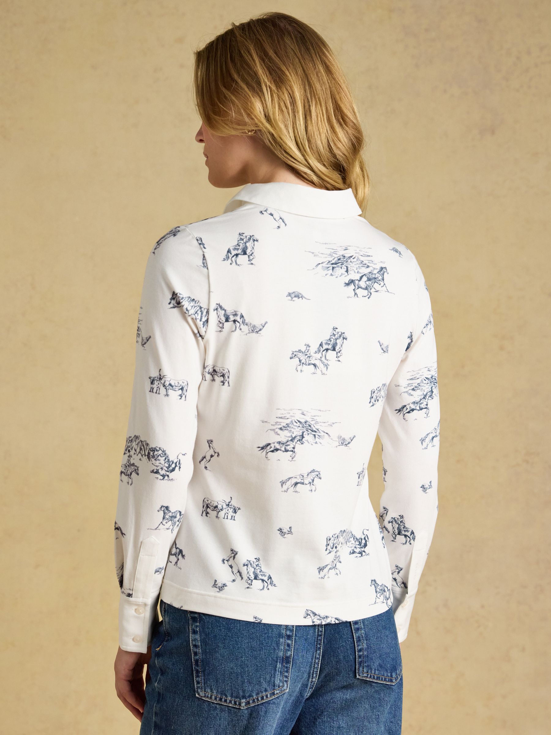 Charlotte Western Cotton Rich Printed Jersey Shirt - Image 2 of 7