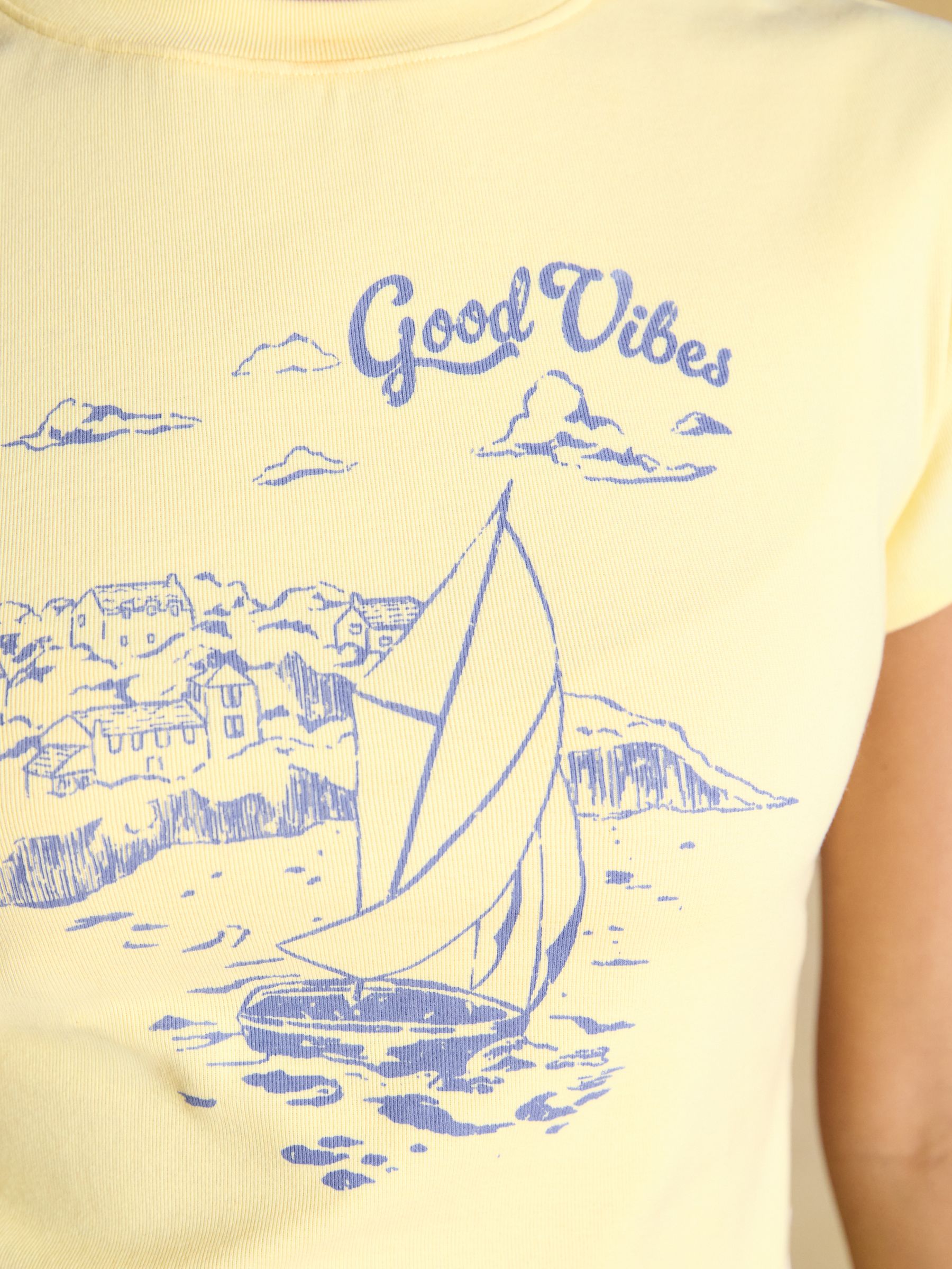 Coastal Scene Print Cotton Rich Baby Tee - Image 7 of 12