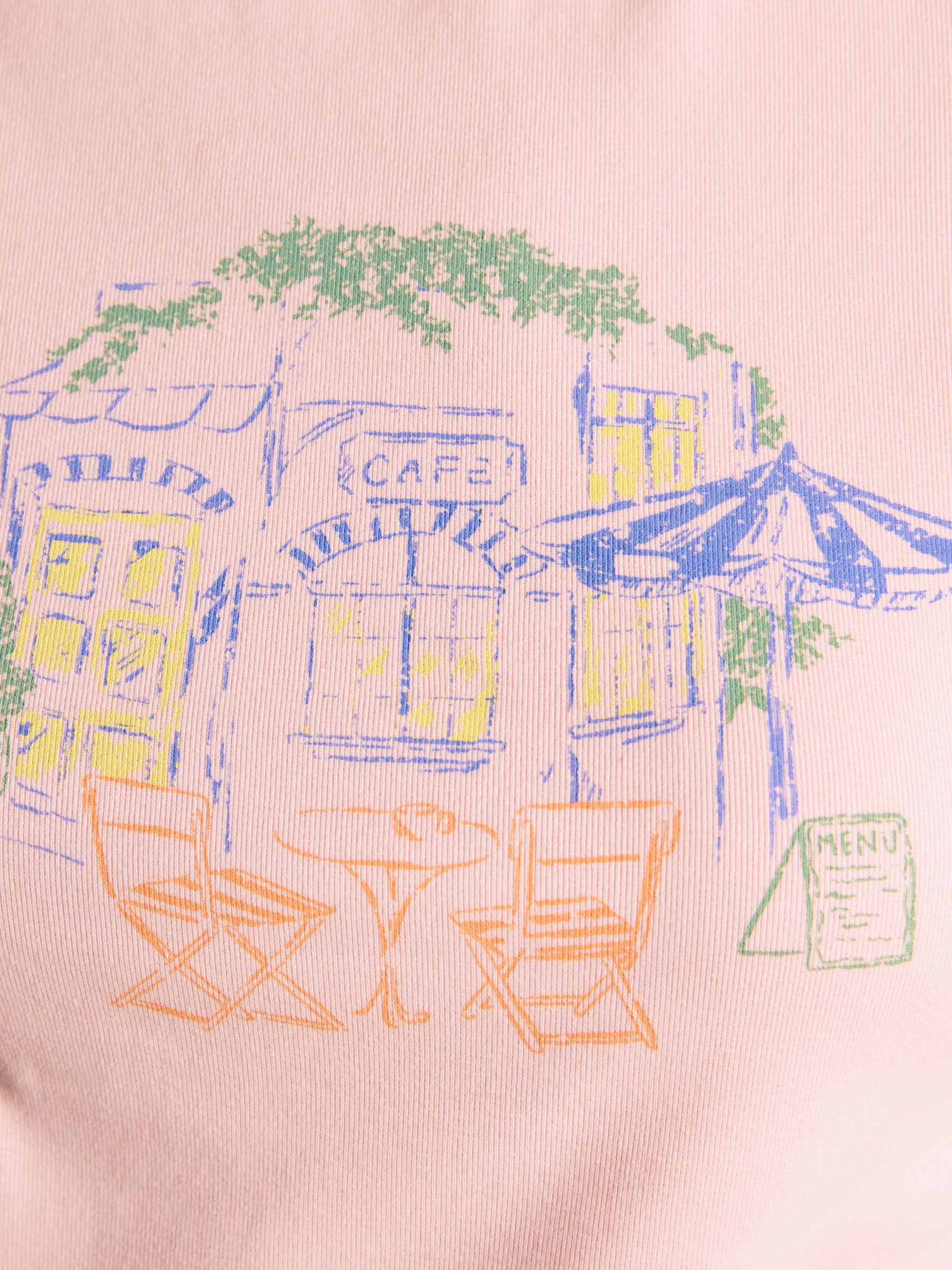 Cafe Scene Print Cotton Rich Baby Tee - Image 6 of 8