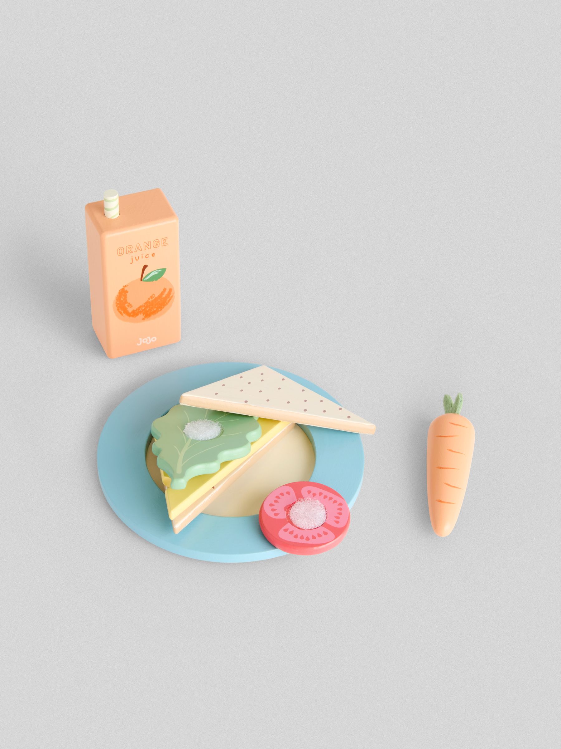 Yellow Picnic Basket with Wooden Food - Image 6 of 8