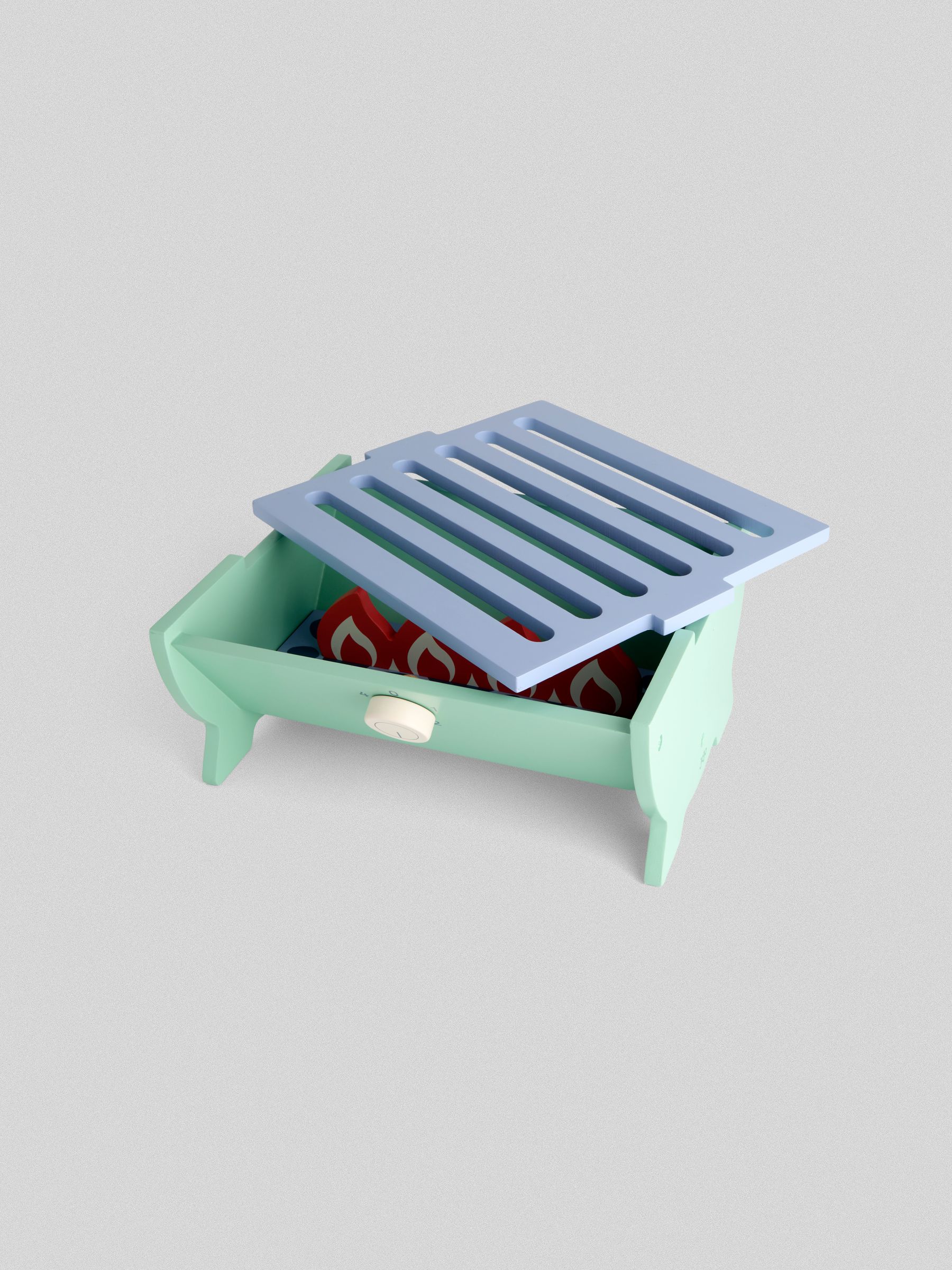 Blue Wooden Barbecue Play Set - Image 3 of 5