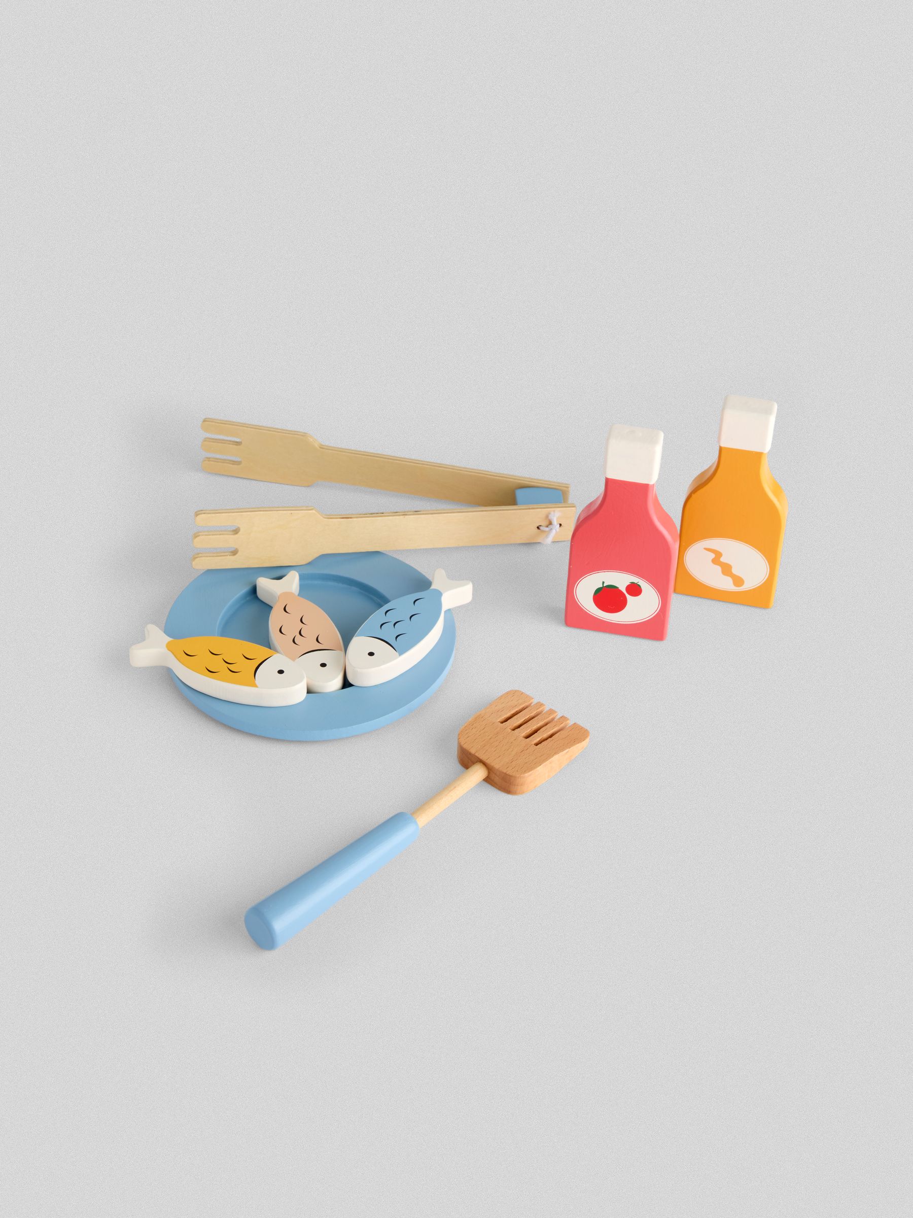 Blue Wooden Barbecue Play Set - Image 5 of 5