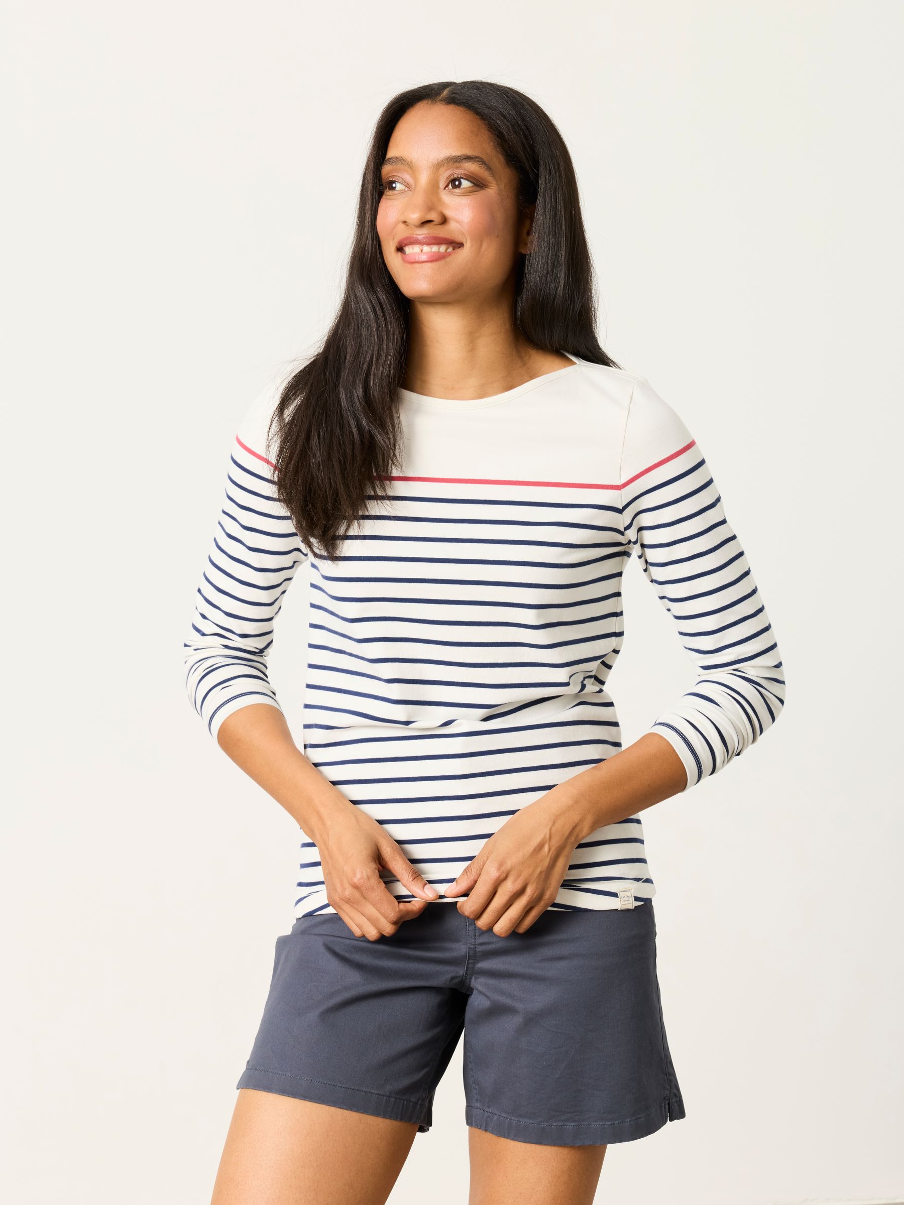 Pop Stripe Long Sleeve Top